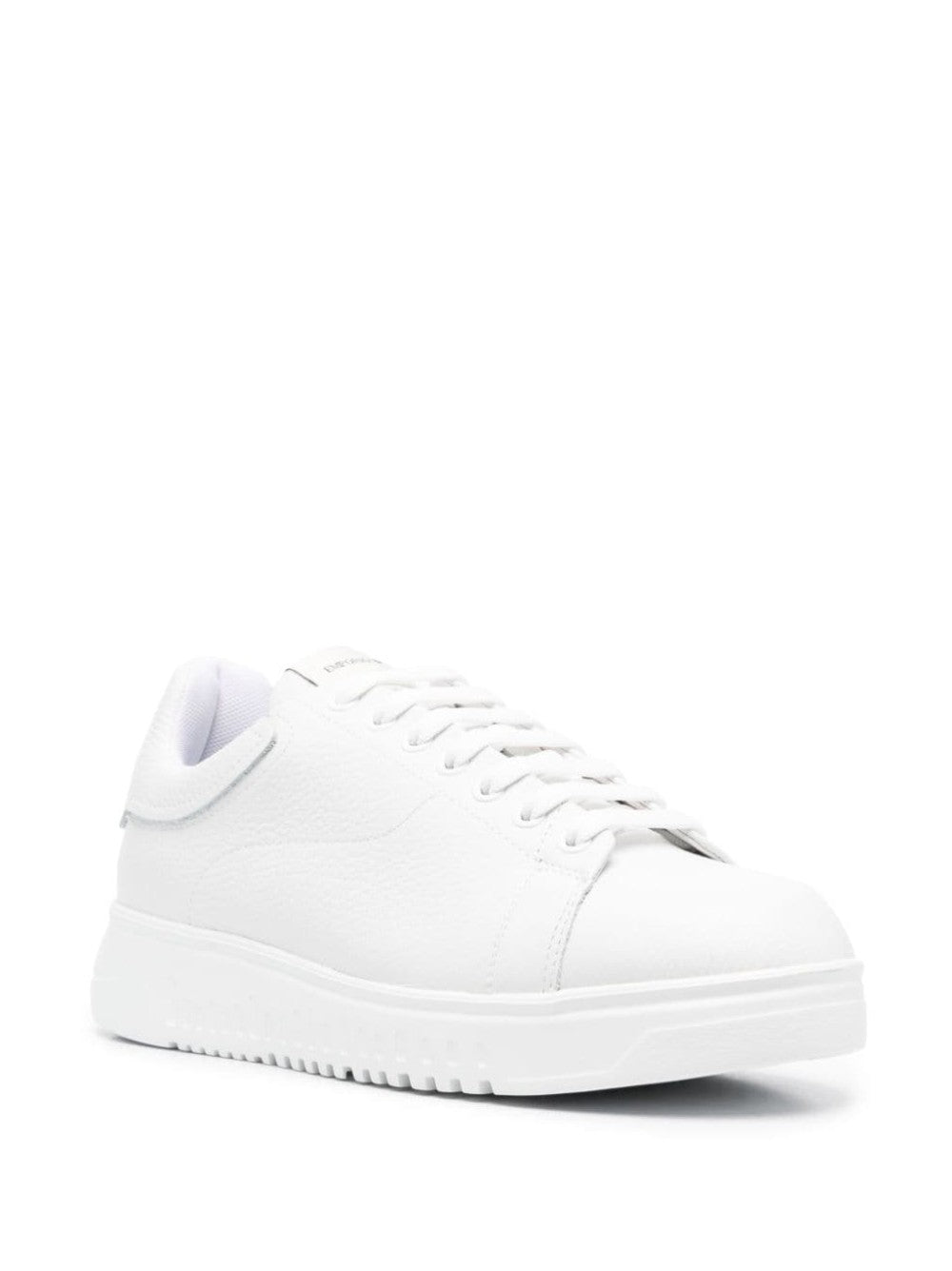 Emporio Armani SNEAKERS CON AQUILA SUL RETRO Bianco