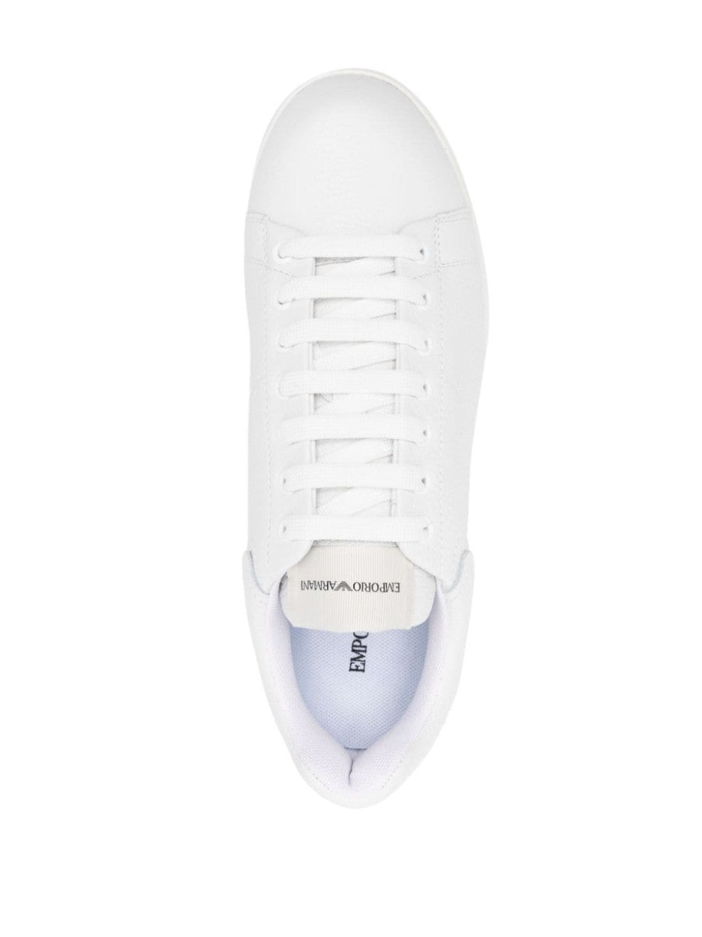 Emporio Armani SNEAKERS CON AQUILA SUL RETRO Bianco