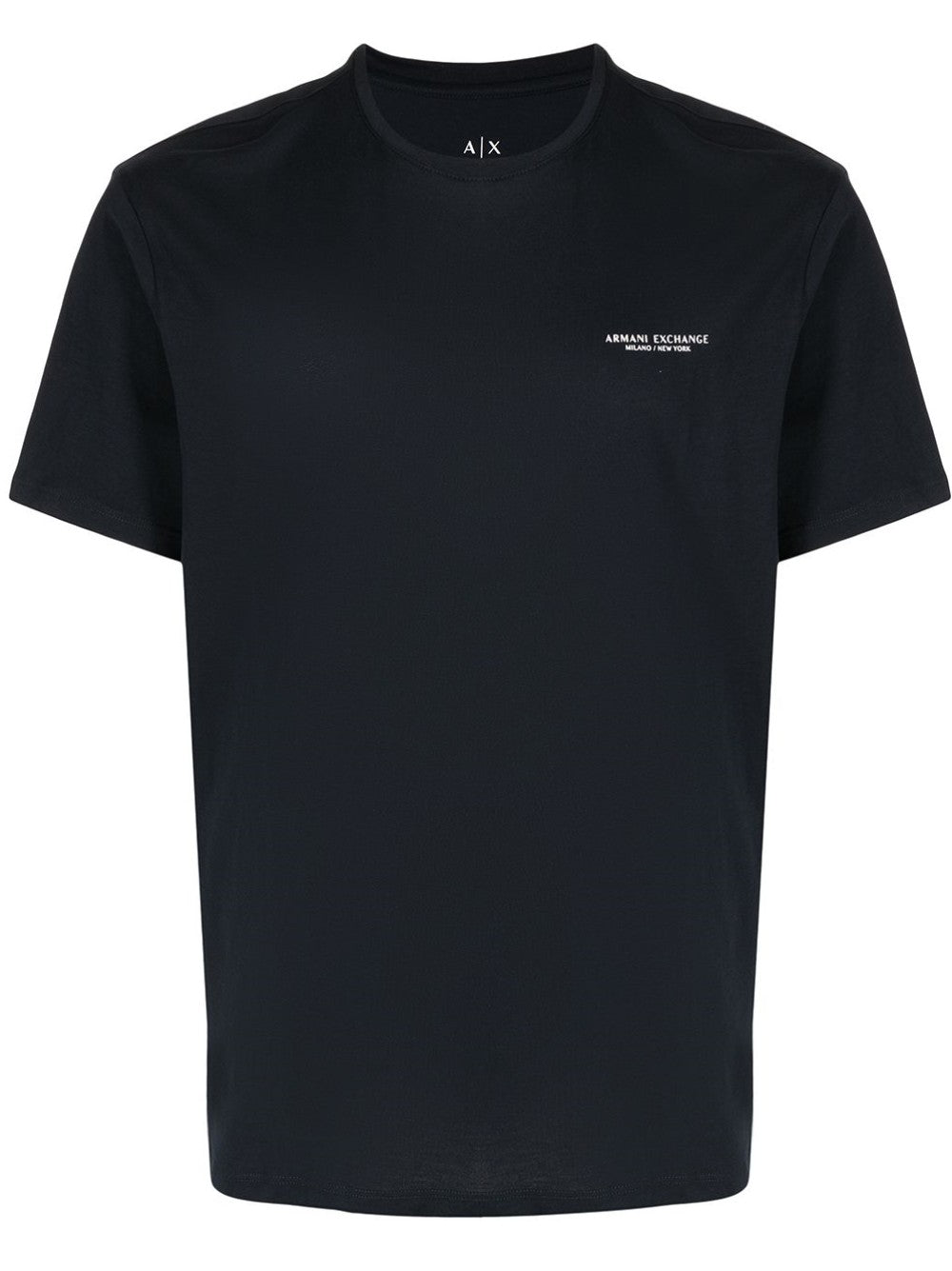 Armani Exchange T-SHIRT CON MINI LOGO A CONTRASTO Blu