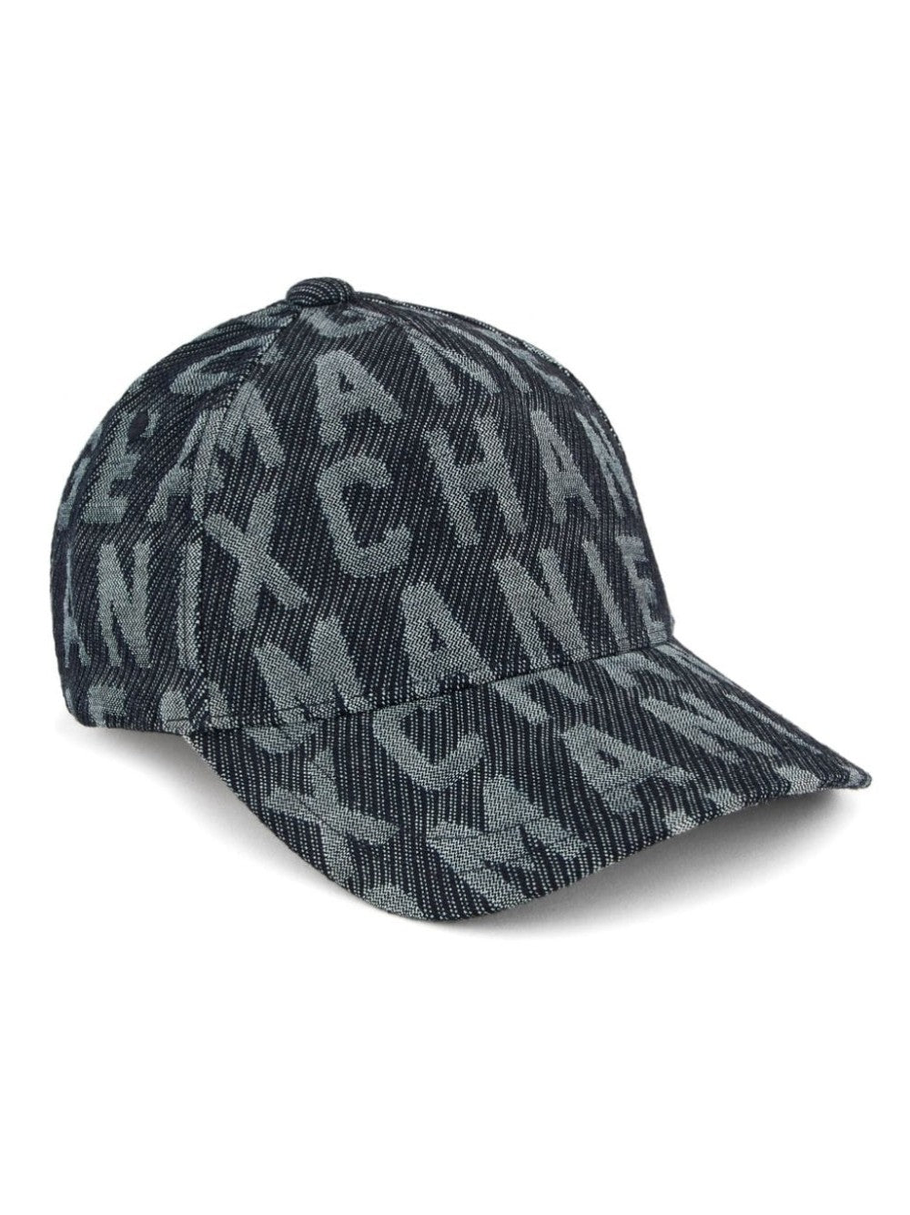 Armani Exchange CAPPELLO DA BASEBALL CON LOGO JACQUARD Blu