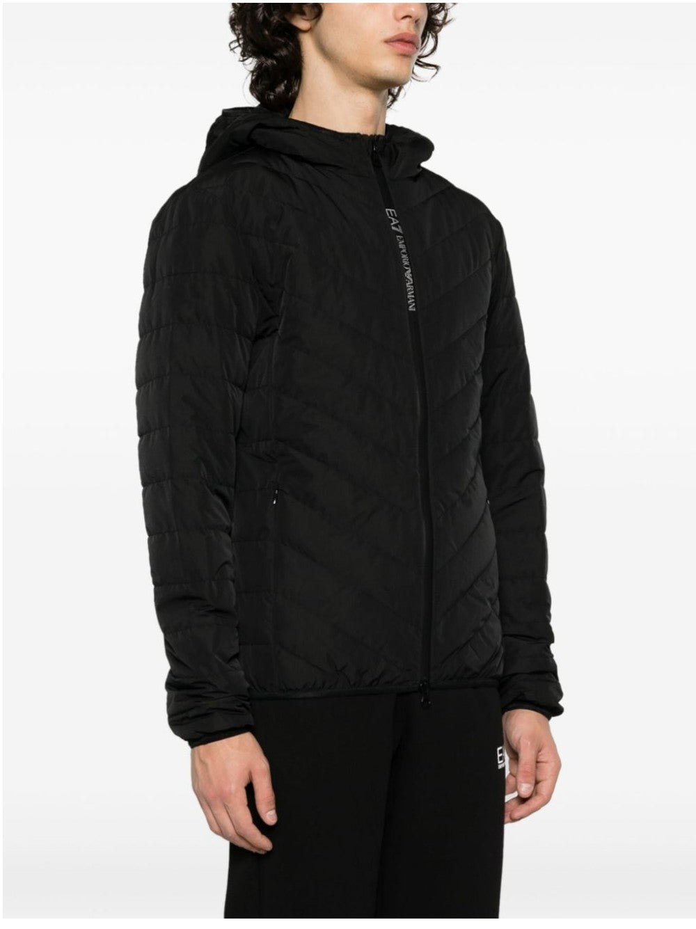 Ea7 BOMBER CON PATCH SCUDETTO Nero