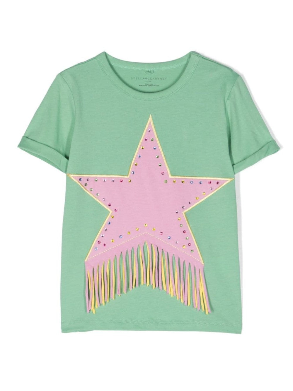 T-SHIRT CON STELLA E FRANGE