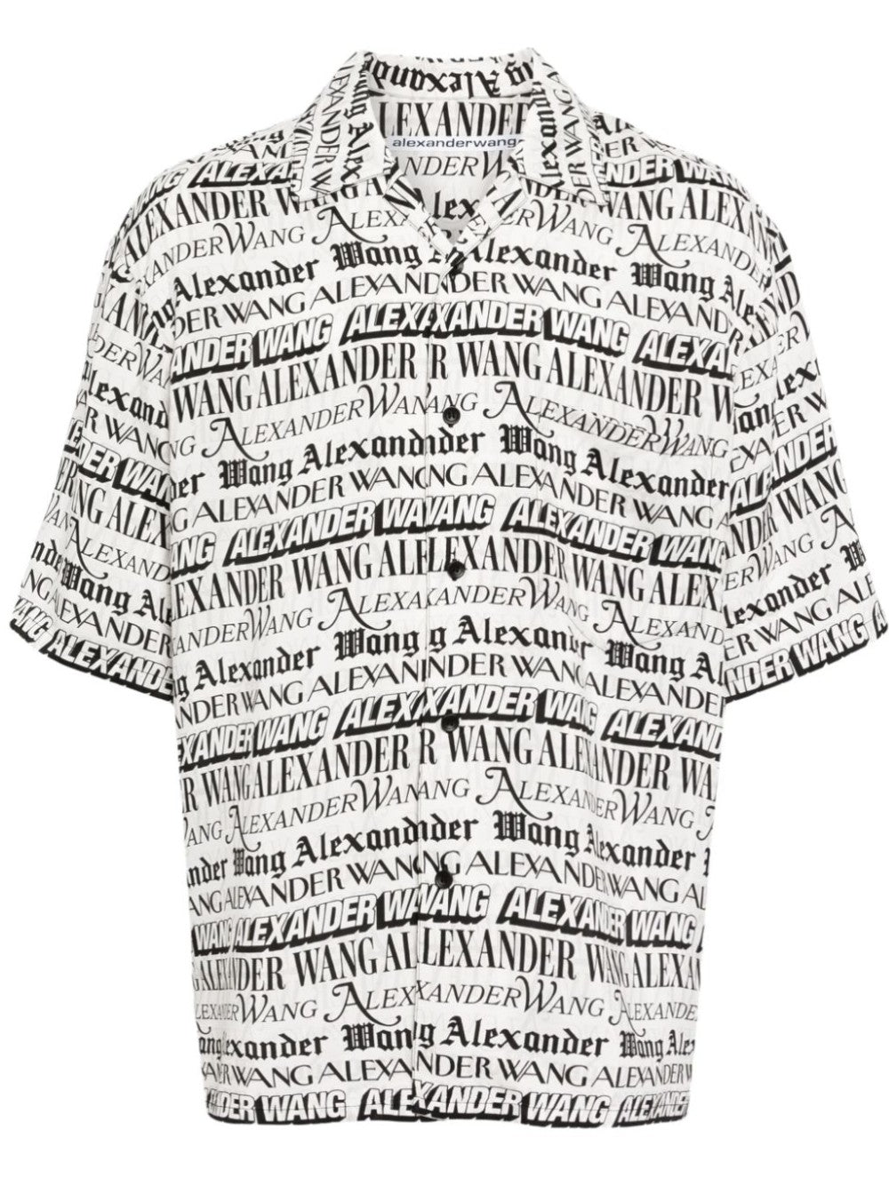 SHIRT WITH ALL-OVER LOGO PRINT