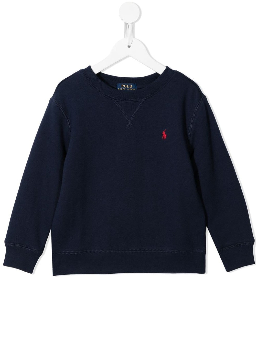 Sweatshirt with mini logo embroidered with a contrast