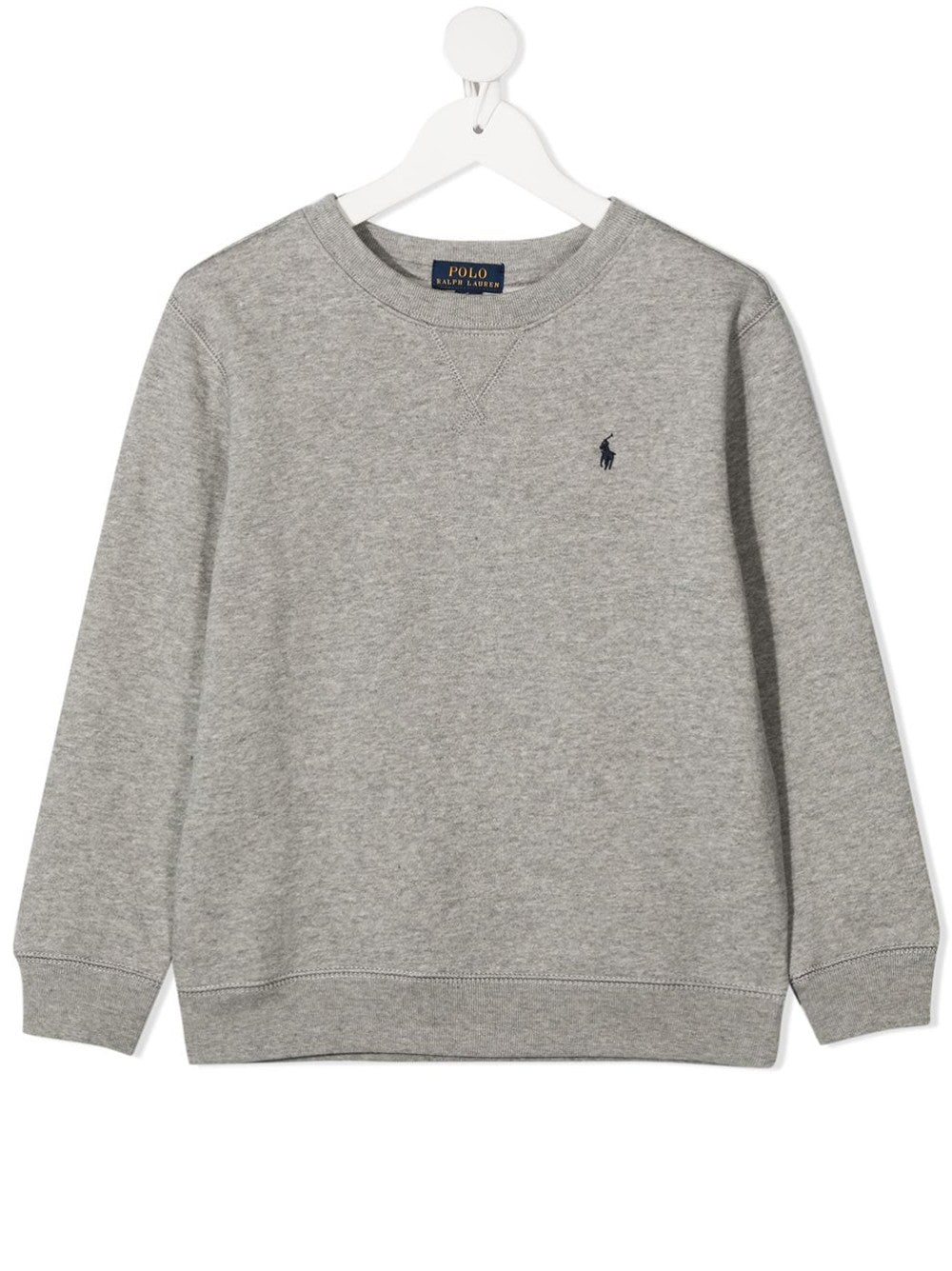 Sweatshirt with mini logo embroidered with a contrast