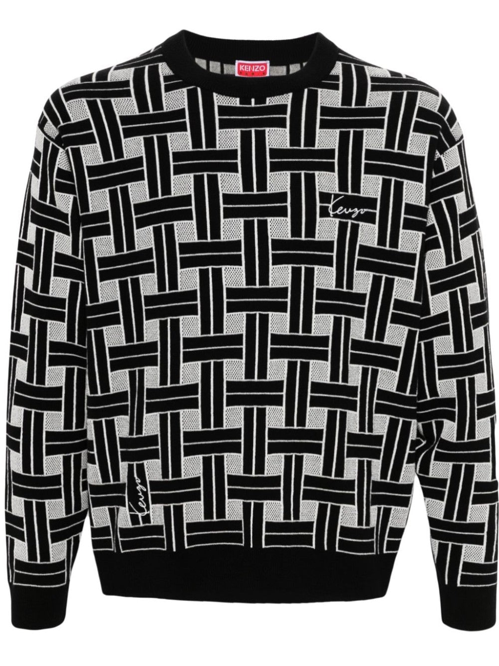 MAGLIONE CON RICAMI 'KENZO WEAVE'