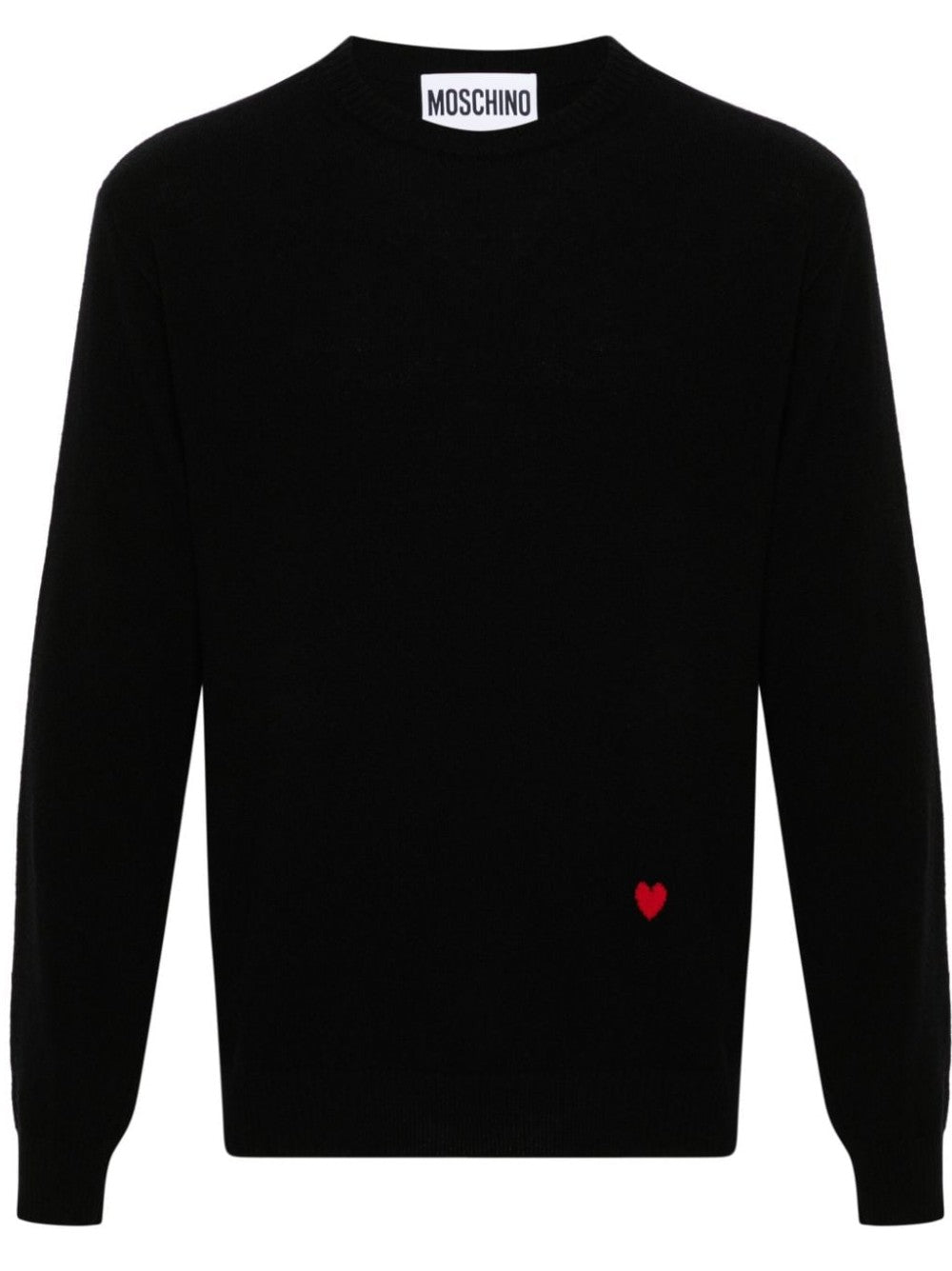 Sweater with heart inlay