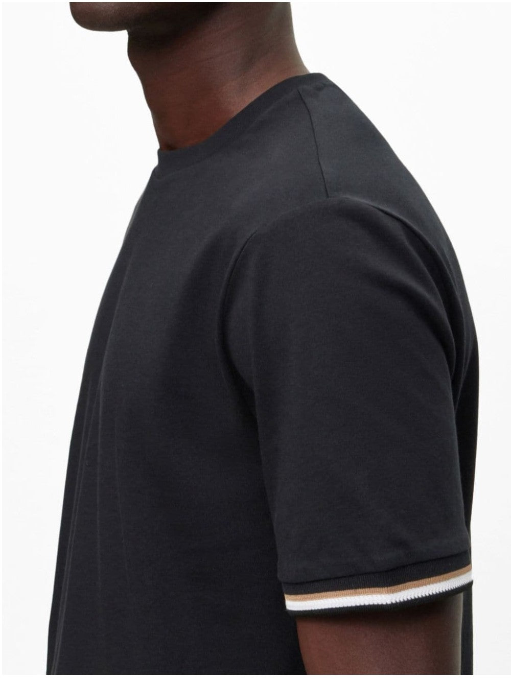 Boss T-SHIRT IN JERSEY DI COTONE Nero