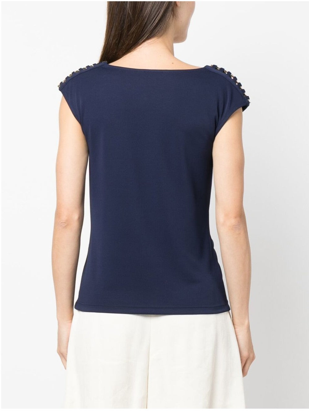 Lauren Ralph Lauren BLUSA SENZA MANICHE Blu