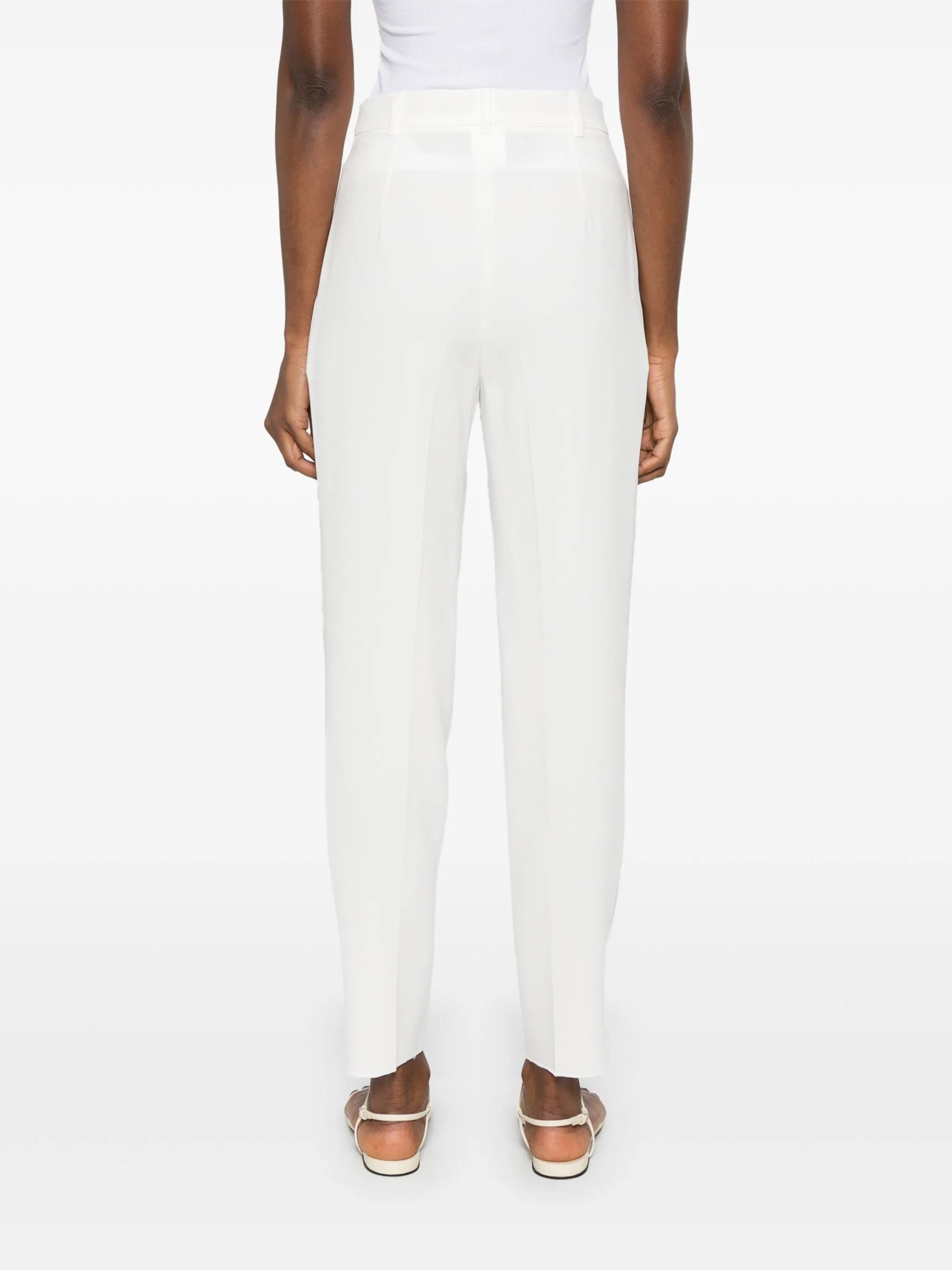 "Max Mara Studio CARROT TROUSERS "EGUALE" White"