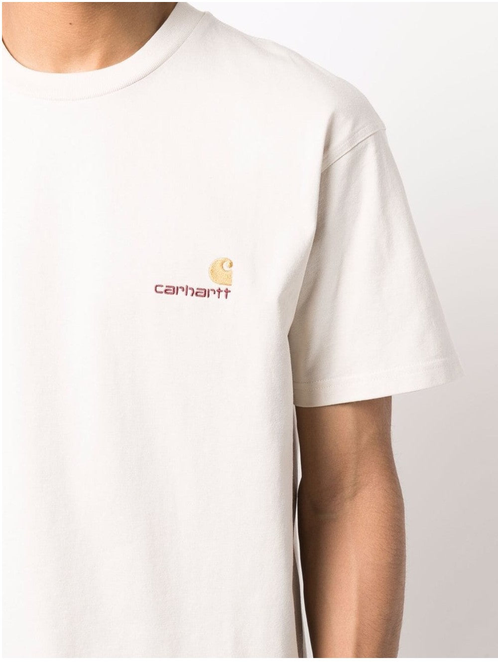 Carhartt Wip T-SHIRT CON MINI LOGO Neutro