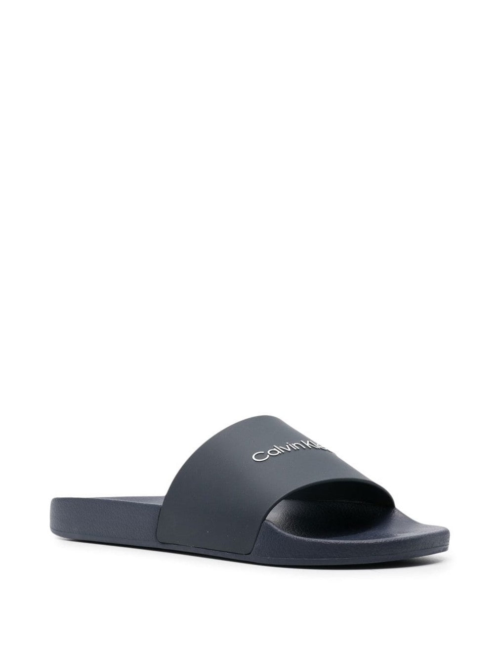 "Calvin Klein CIABATTE "SLIDE POOL" Blu"