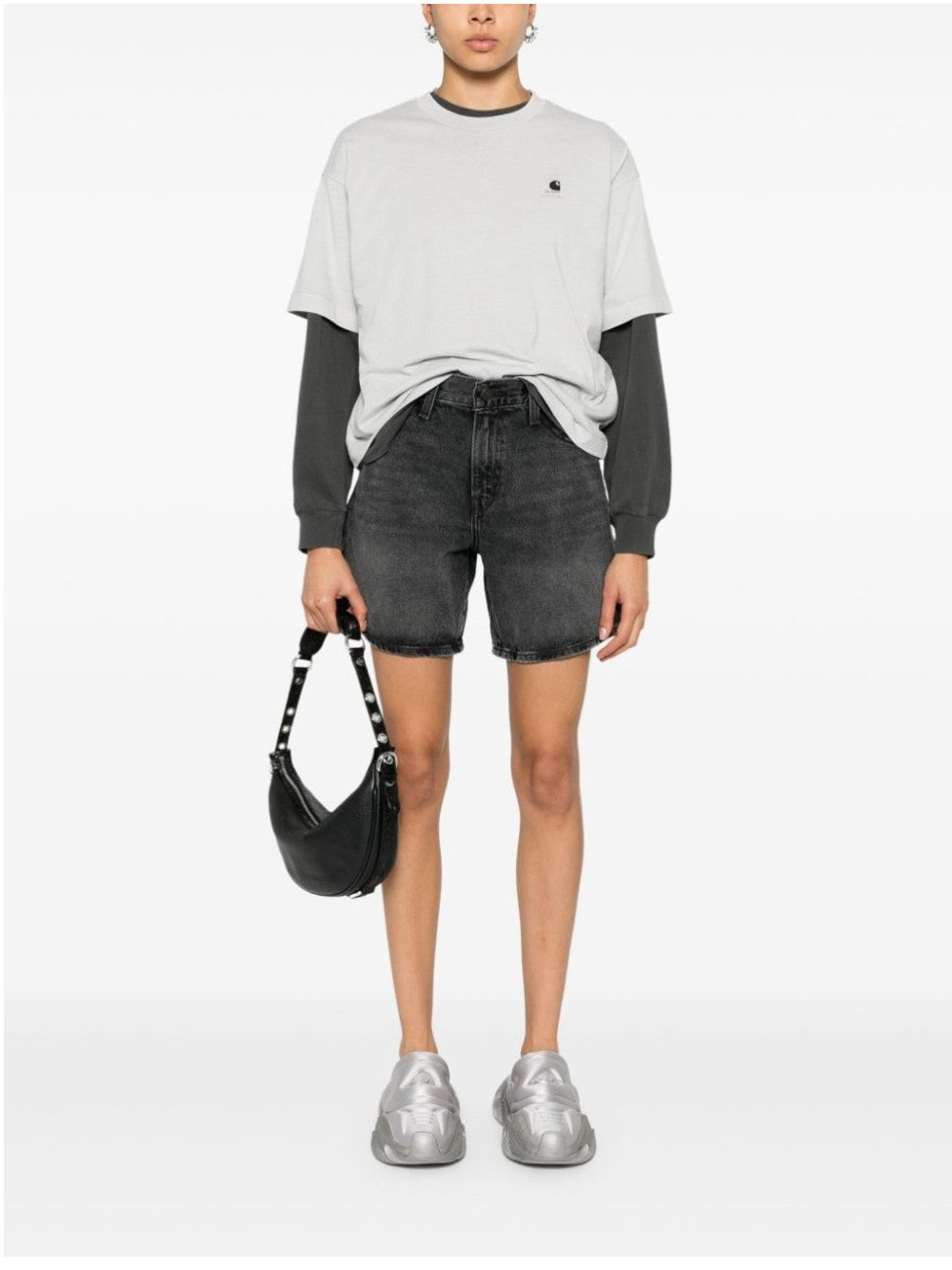 Levi's SHORT OVERSIZE A VITA ALTA Nero