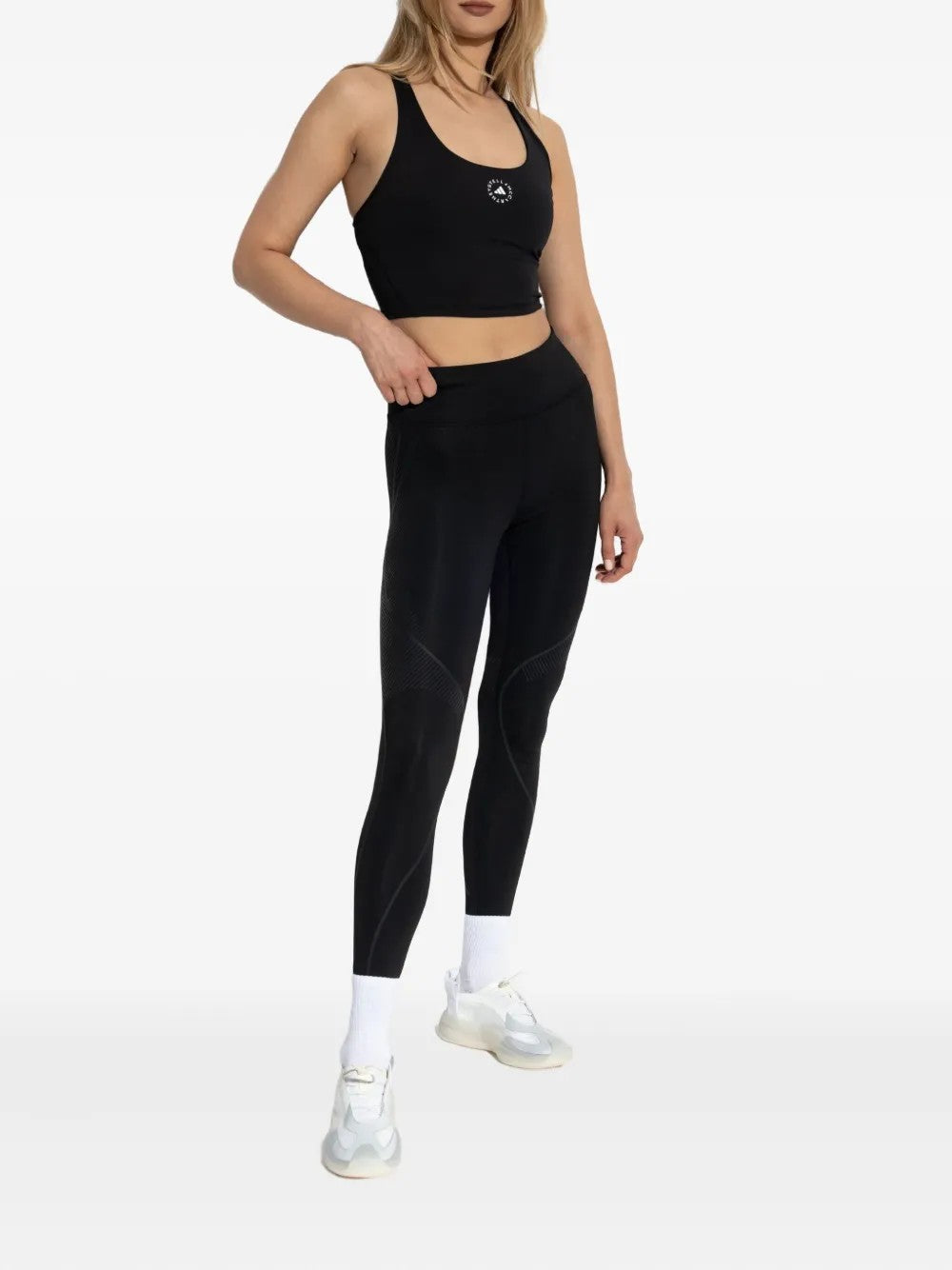 Adidas By Stella Mccartney TOP SPORTIVO YOGA Nero