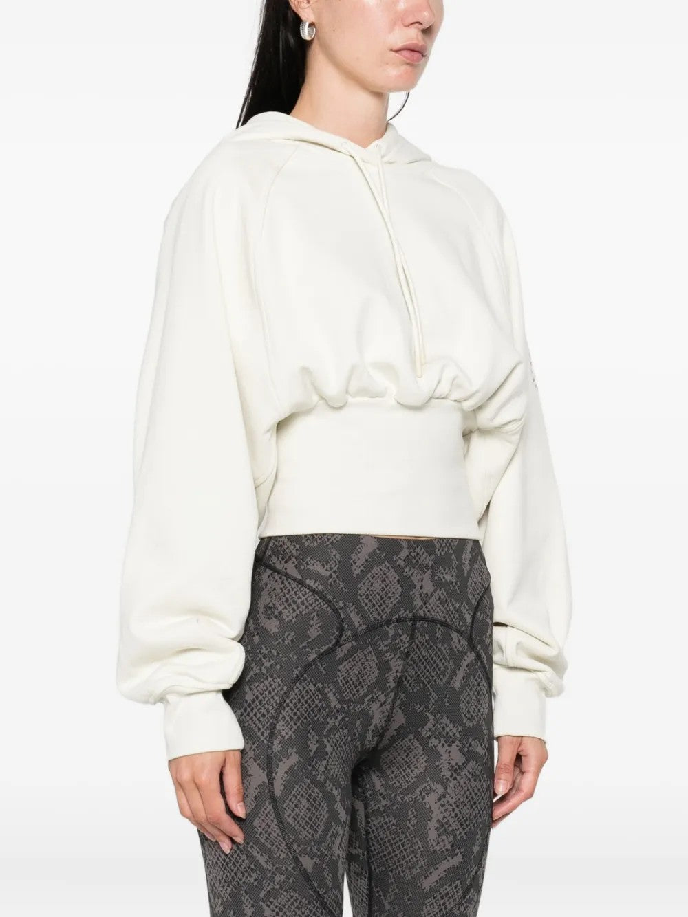 Adidas By Stella Mccartney FELPA CON CAPPUCCIO Neutro