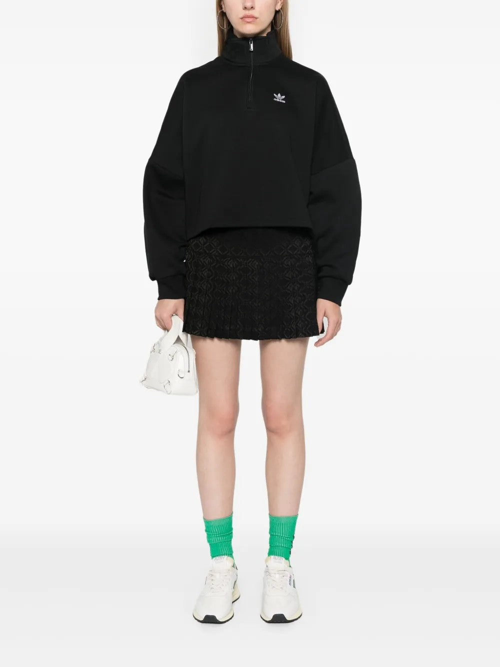 Adidas FELPA CON COLLO ALTO Nero