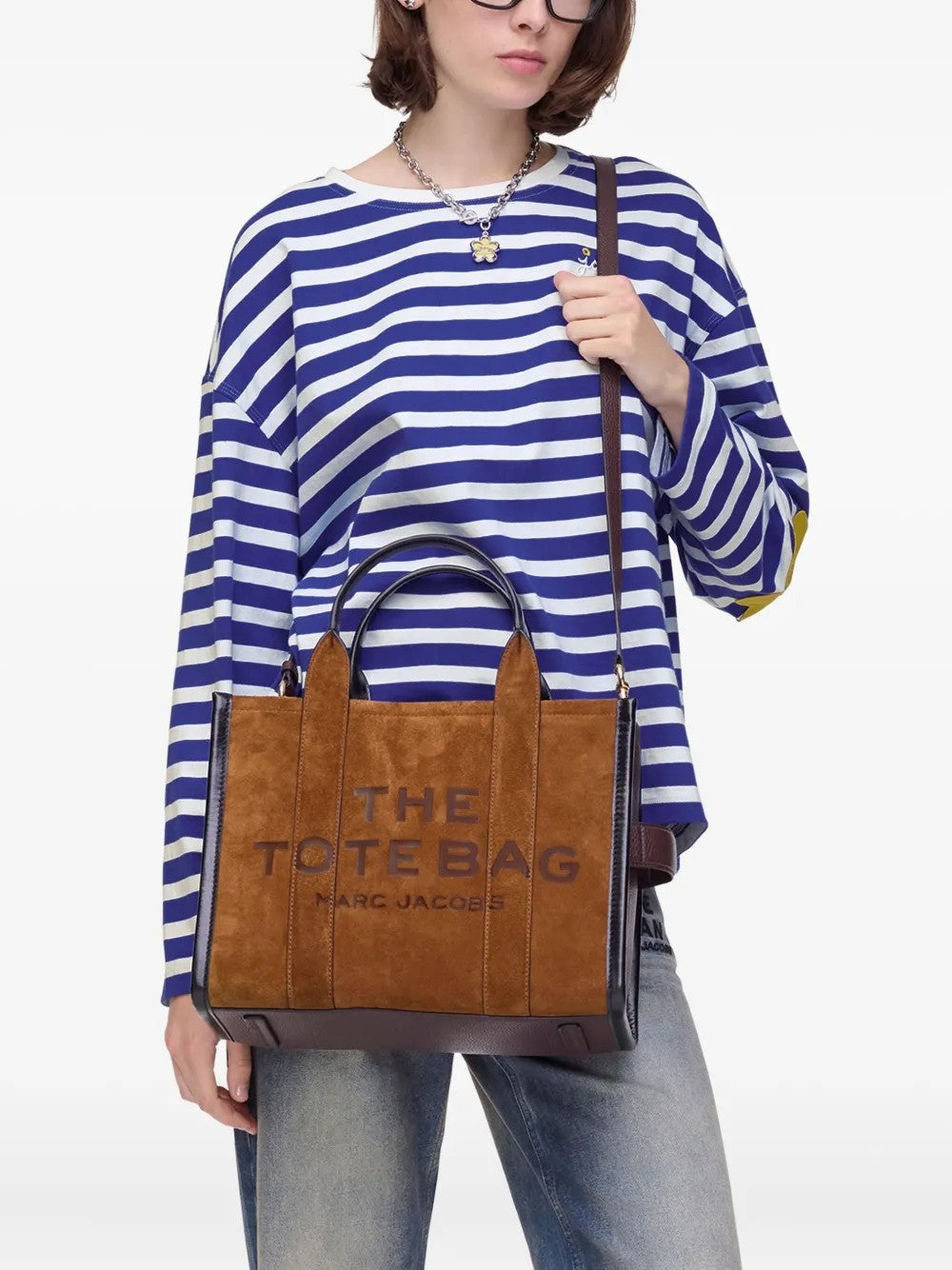 Marc Jacobs THE SUEDE MEDIUM TOTE BAG Marrone