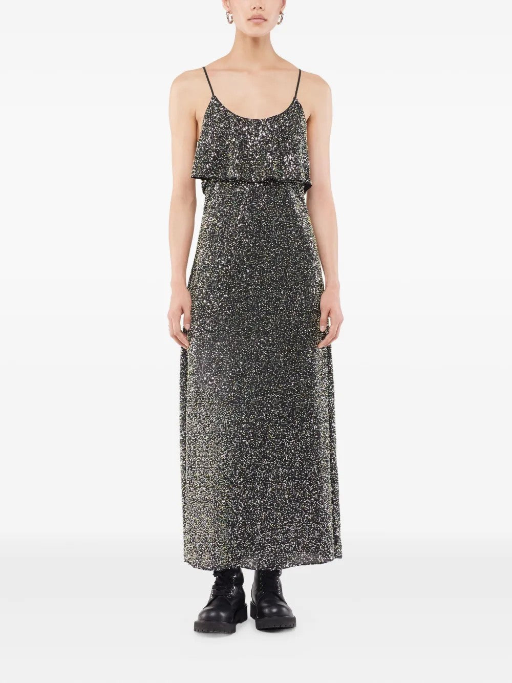 Rabanne ORECCHINI CON STRASS XL Argento