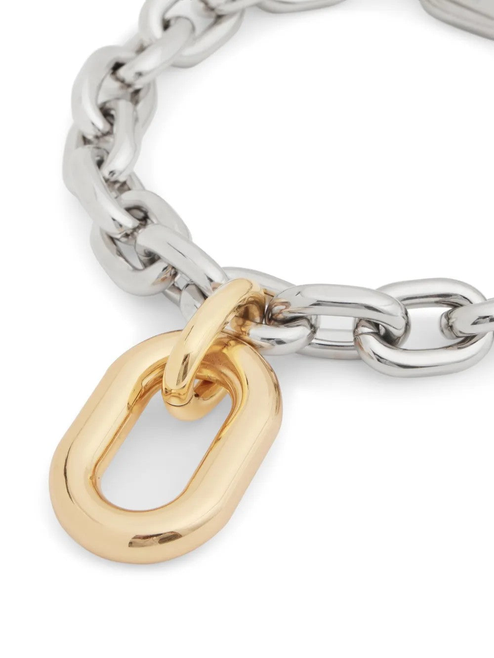 Rabanne COLLANA CON MAGLIE XL Argento