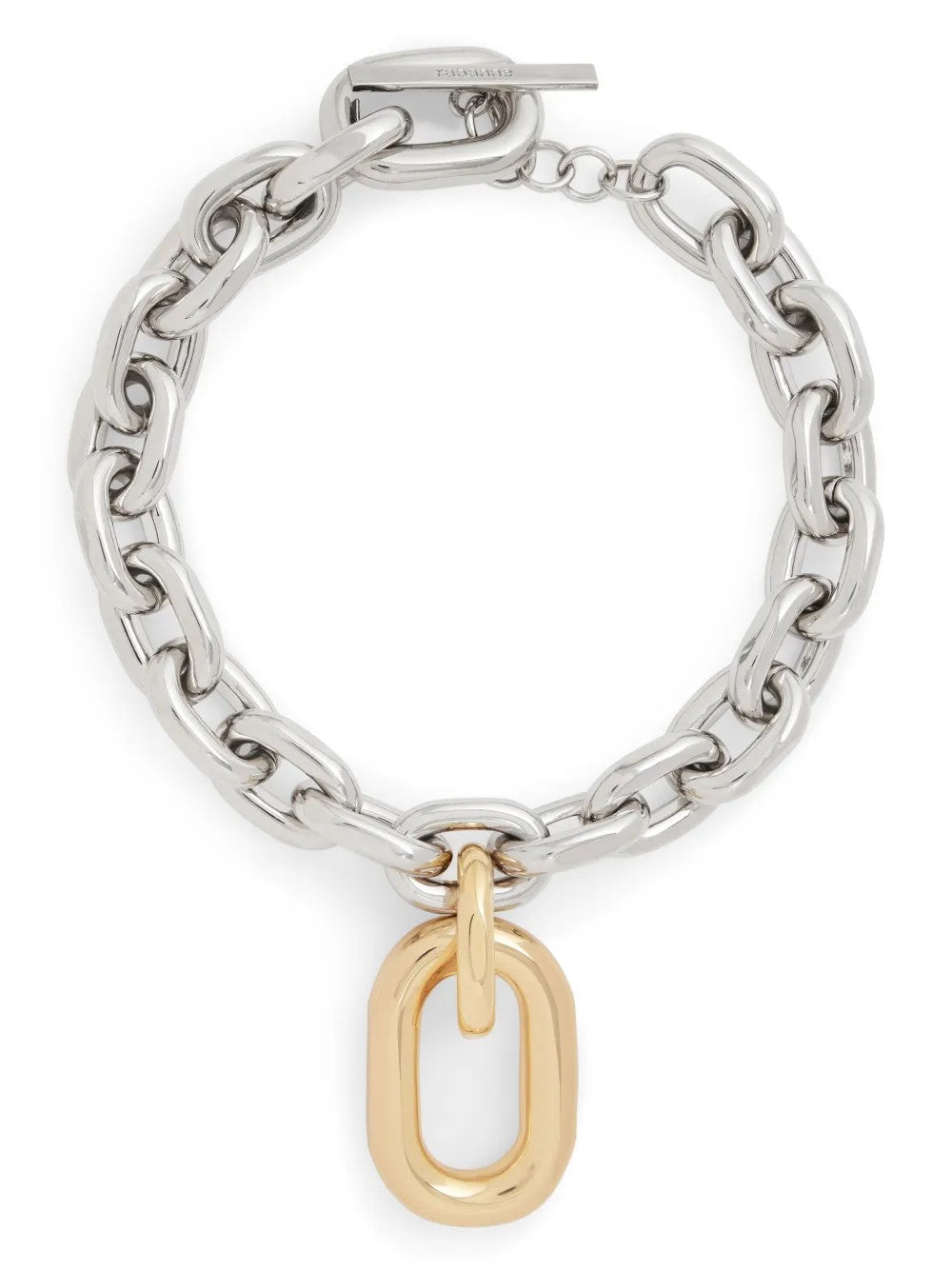 Rabanne COLLANA CON MAGLIE XL Argento