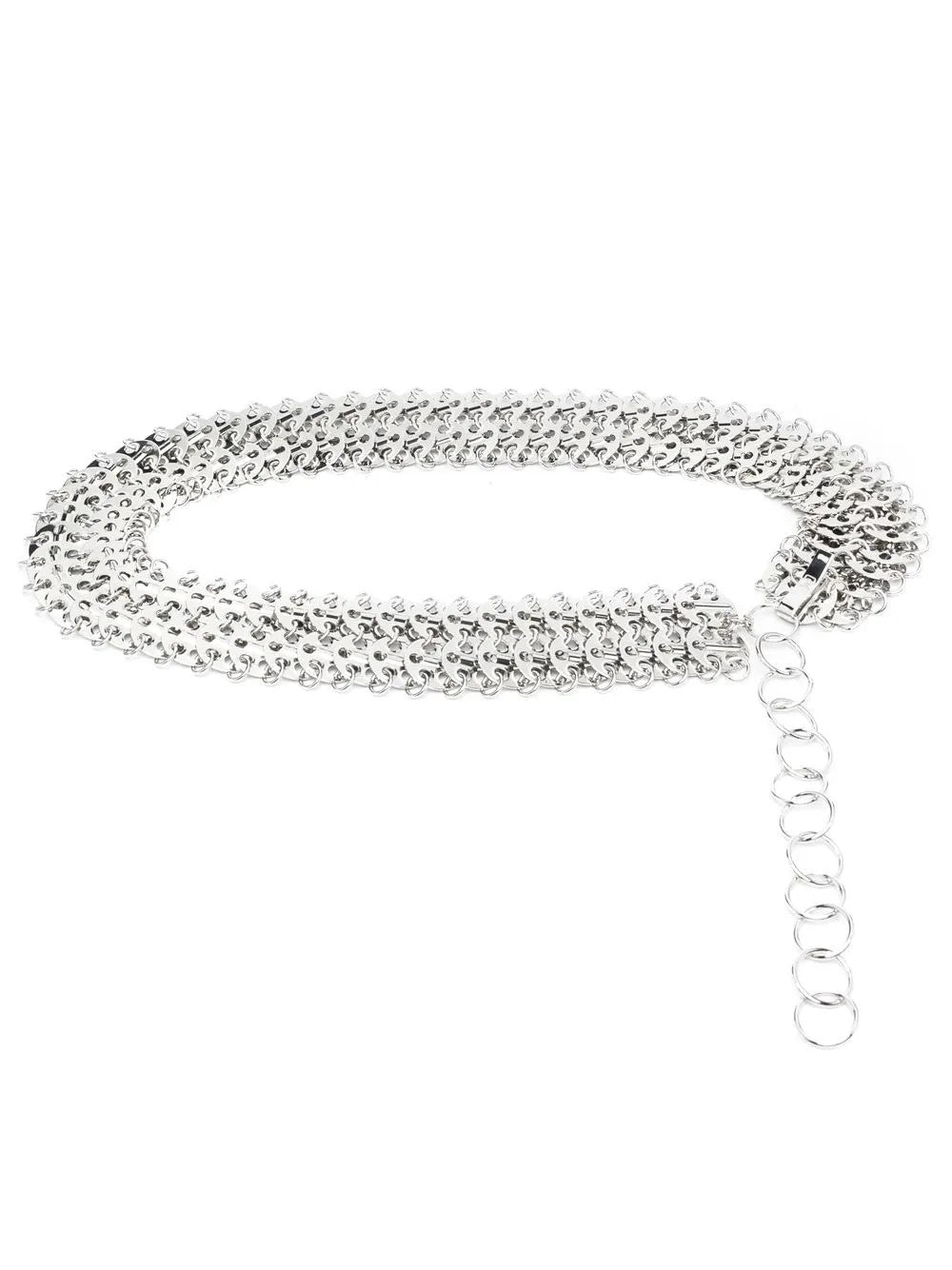 Rabanne COLLANA CON MAGLIE XS Argento