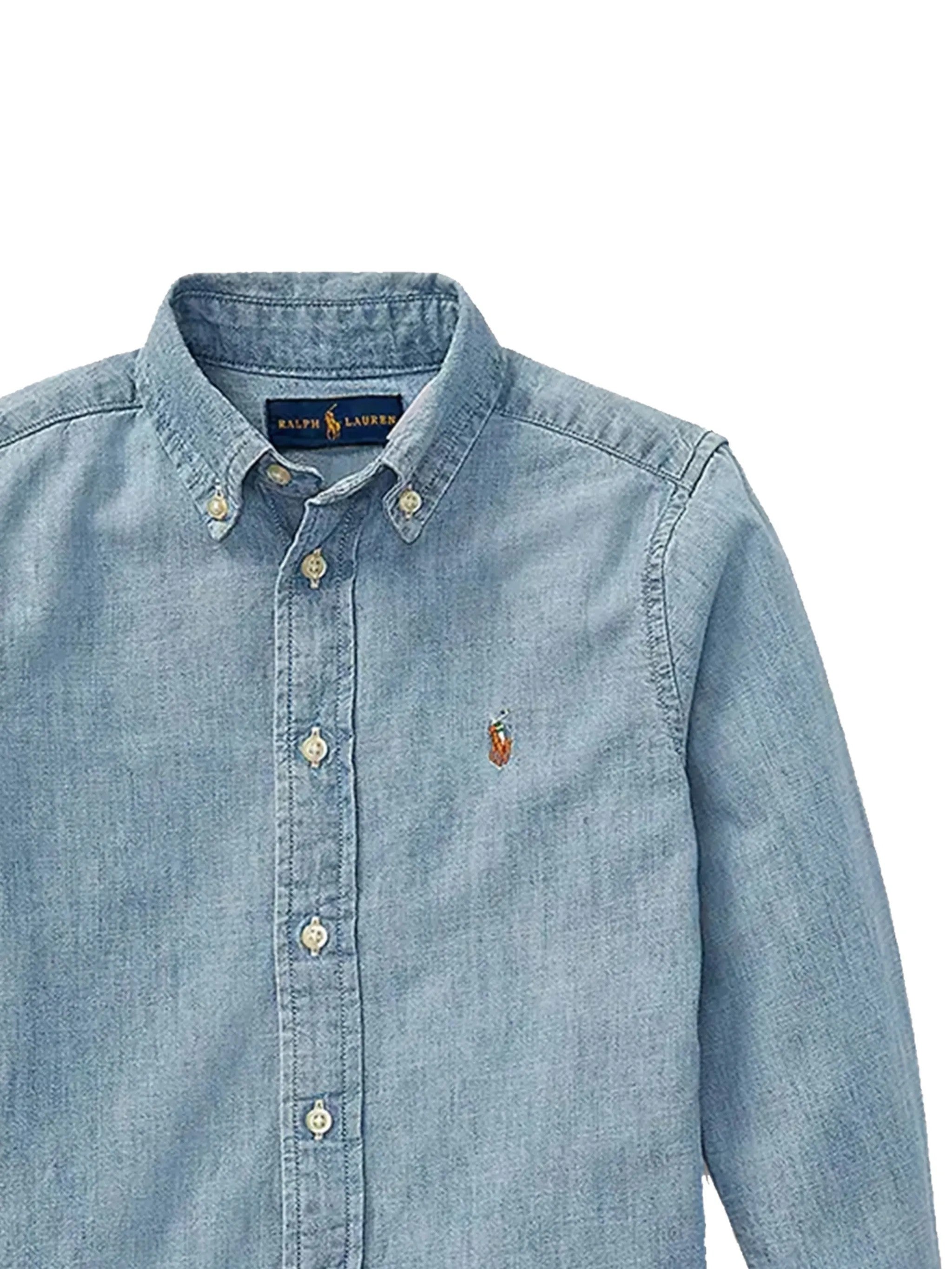 Ralph Lauren CAMICIA CON PONY RICAMATO Blu