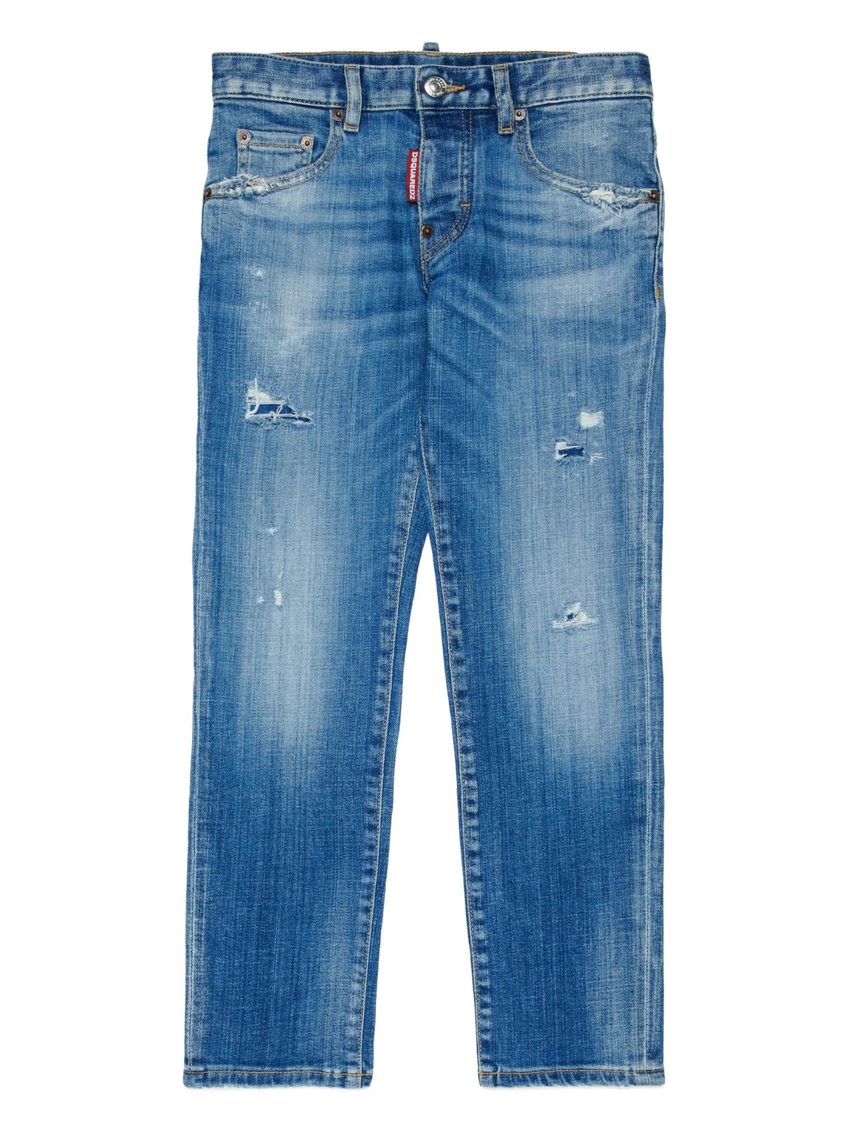 Dsquared2 JEANS SLIM CON EFFETTO SCHIARITO Blu