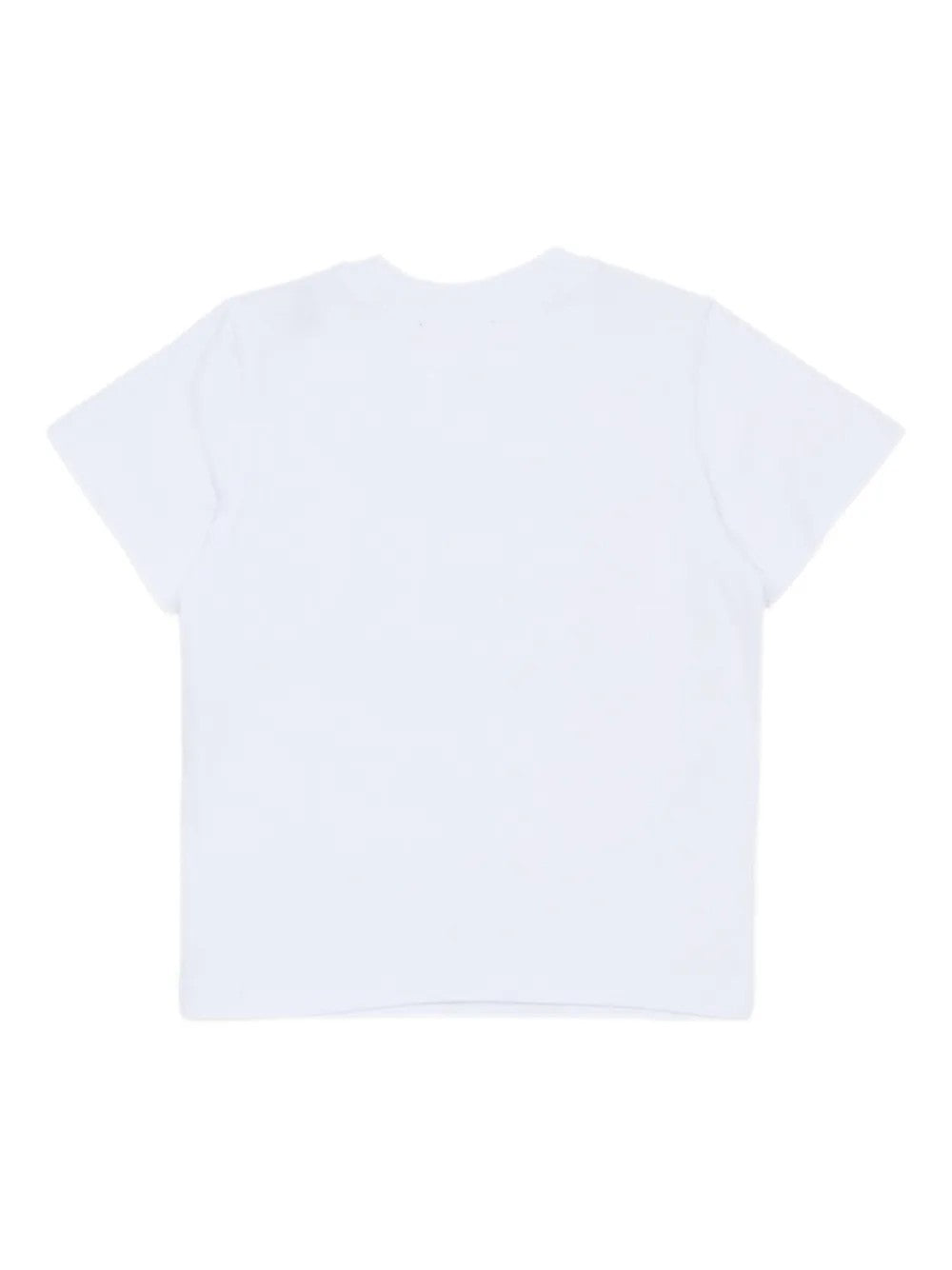 Diesel T-SHIRT BASIC CON LOGO IN RILIEVO Bianco