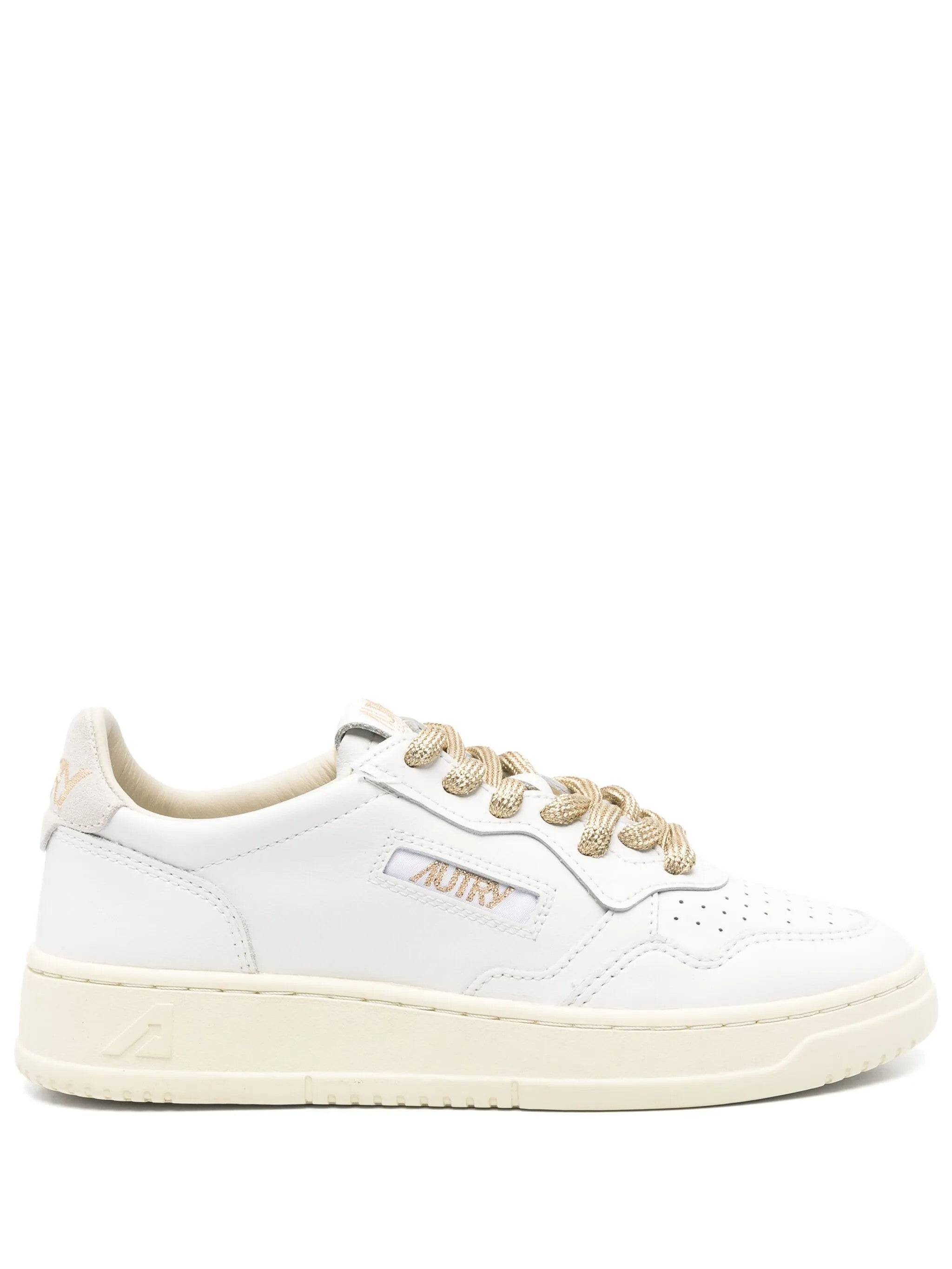 Autry SNEAKERS AUTRY MEDALIST LOW WHITE/GOLD – AULW-SW01 Bianco