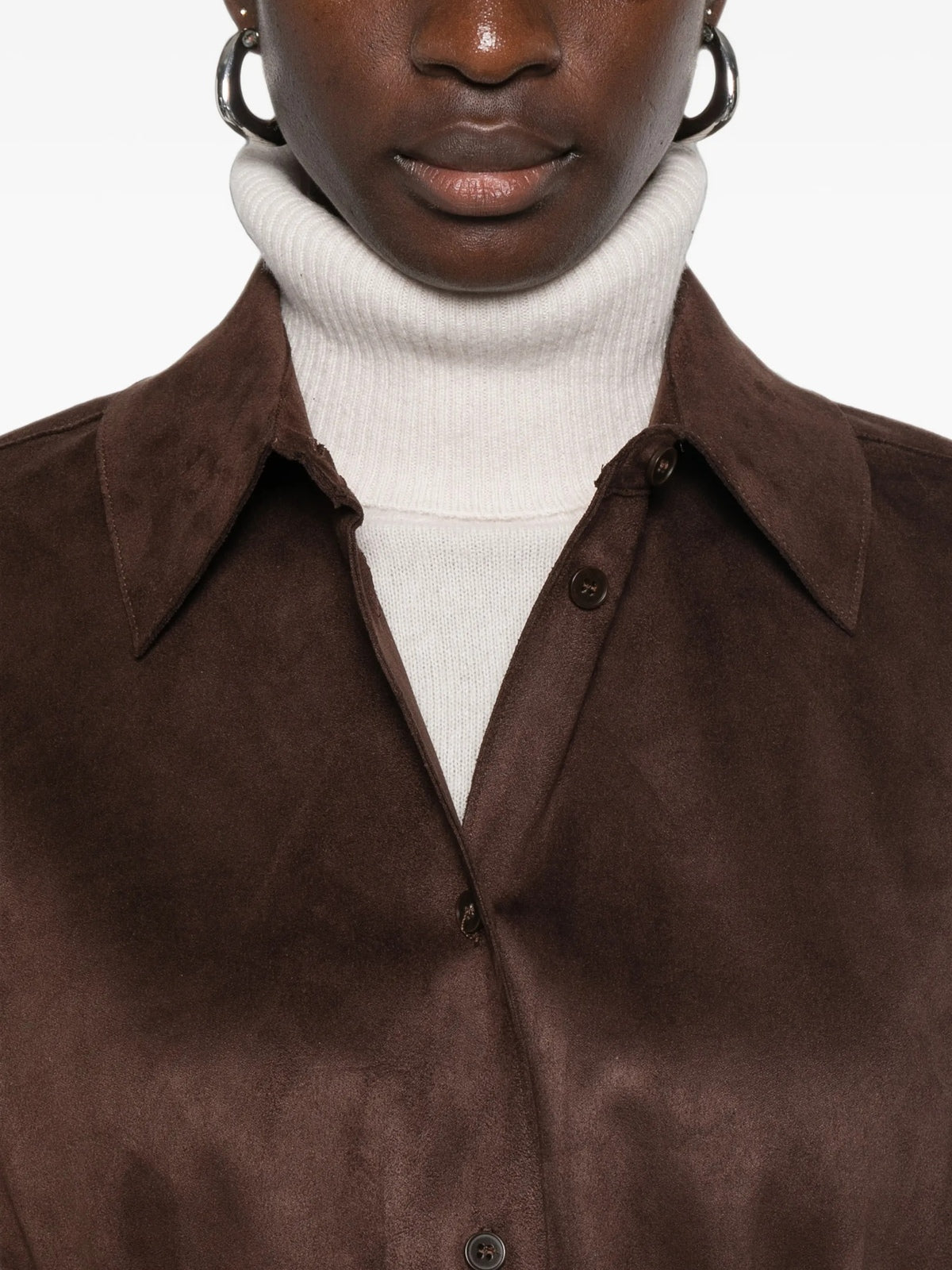Eleh Camicie casual da Donna Eleh, colore Marrone Marrone