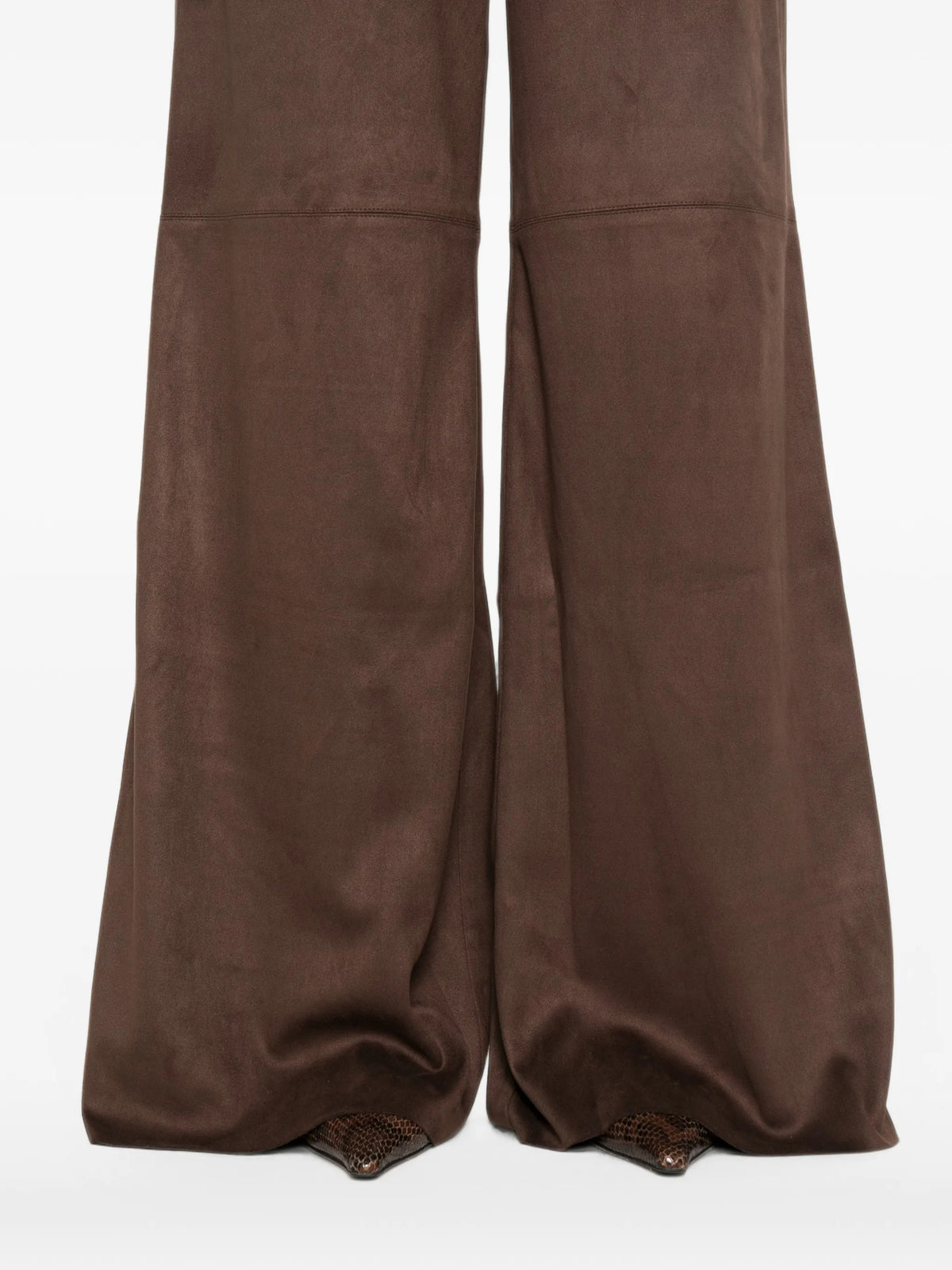 Eleh Pantaloni cropped da Donna Eleh, colore Marrone Marrone