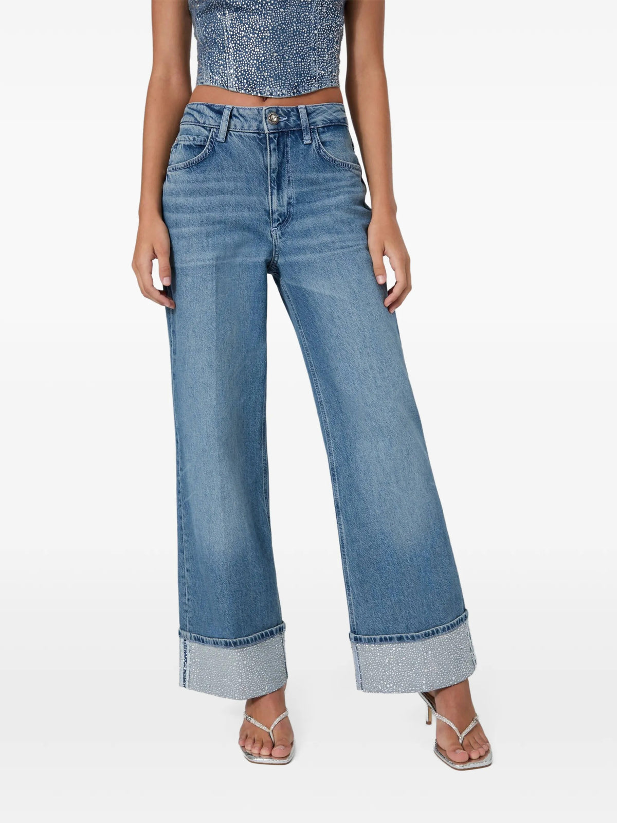 Guess Jeans boyfriend da Donna Guess, colore Blu Blu