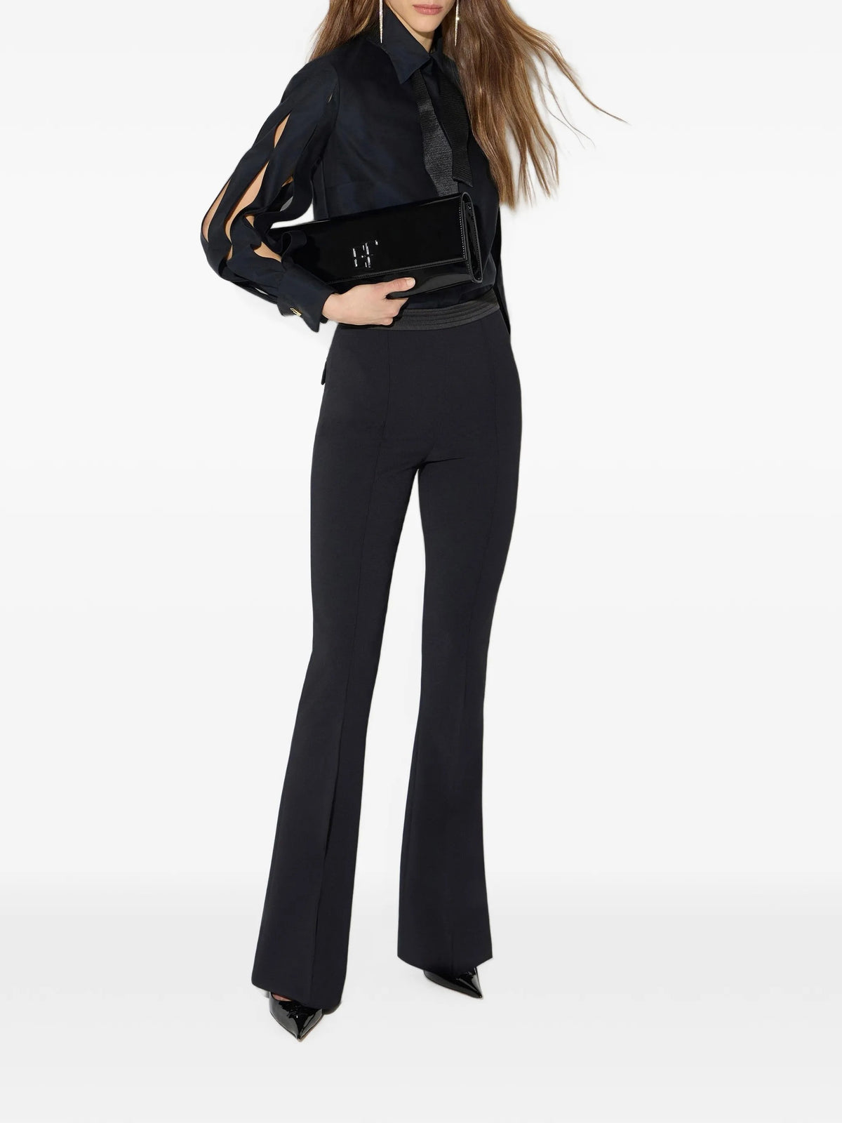 Elisabetta Franchi Pantaloni flared da Donna Elisabetta franchi, colore Nero Nero