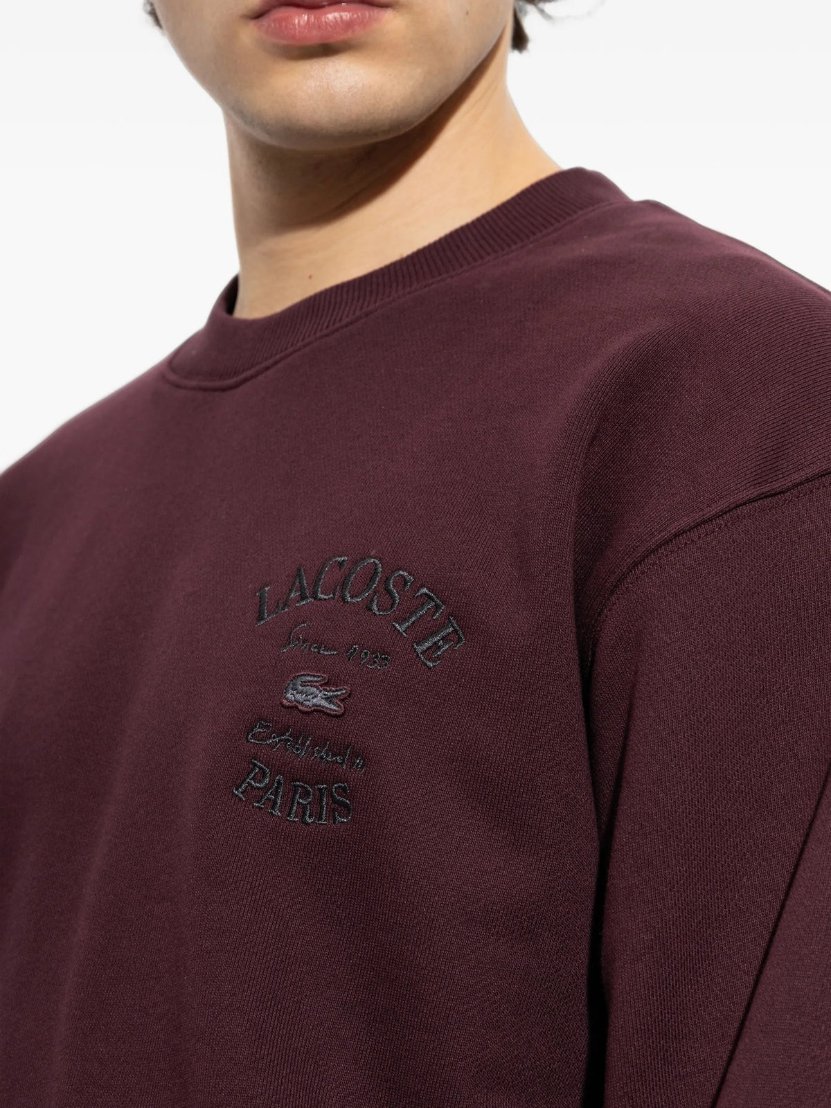 Lacoste Felpe girocollo da Uomo Lacoste, colore Marrone Marrone