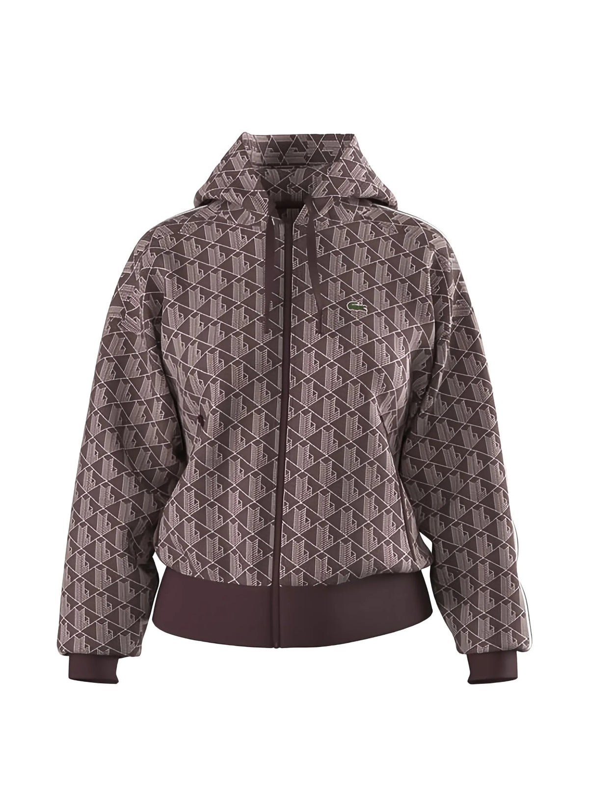 Lacoste Felpe con zip da Donna Lacoste, colore Marrone Marrone