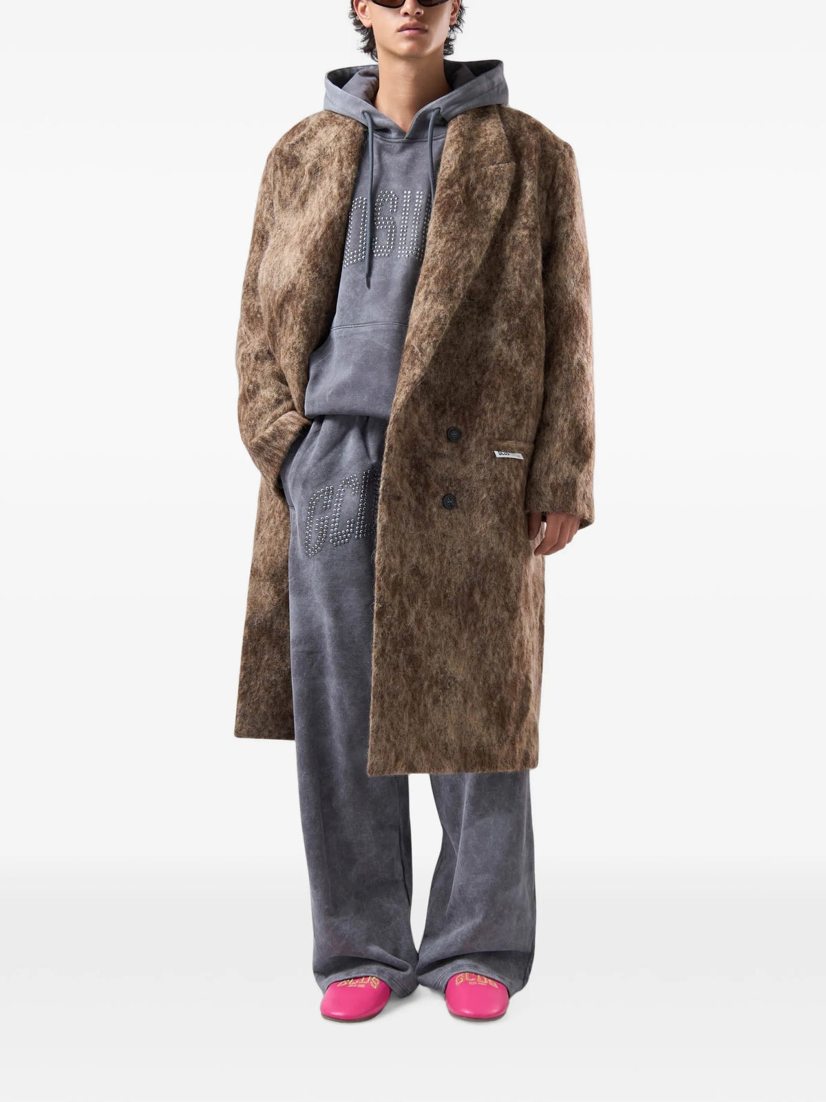 Gcds Cappotti lunghi da Uomo Gcds, colore Marrone Marrone