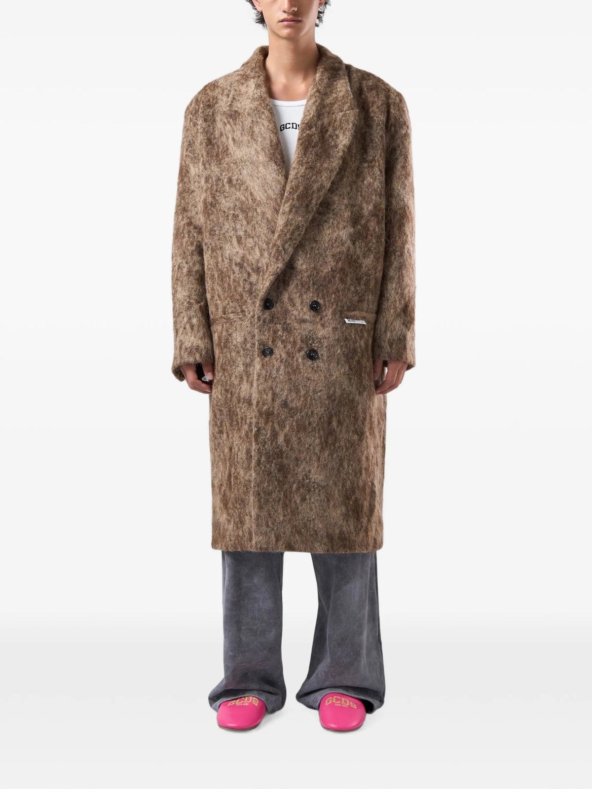 Gcds Cappotti lunghi da Uomo Gcds, colore Marrone Marrone