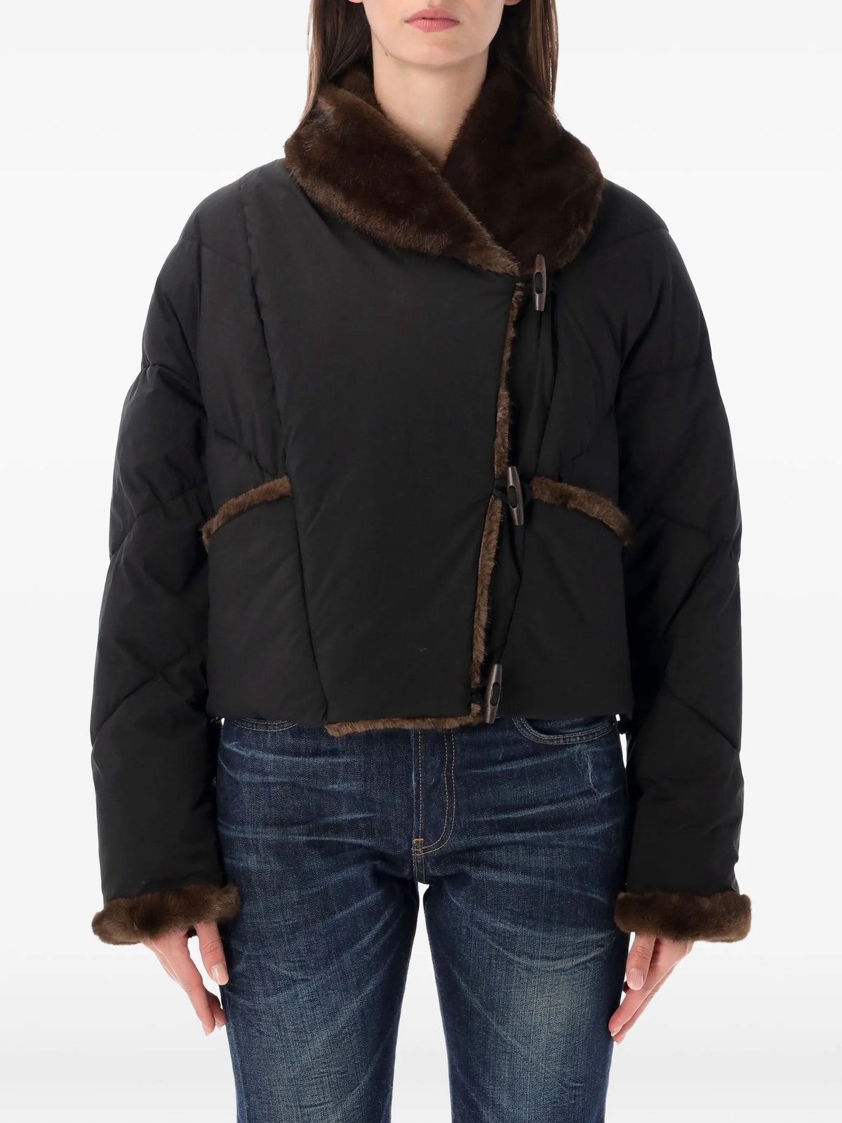 Vegancode Piumini corti da Donna Vegancode, colore Nero Nero