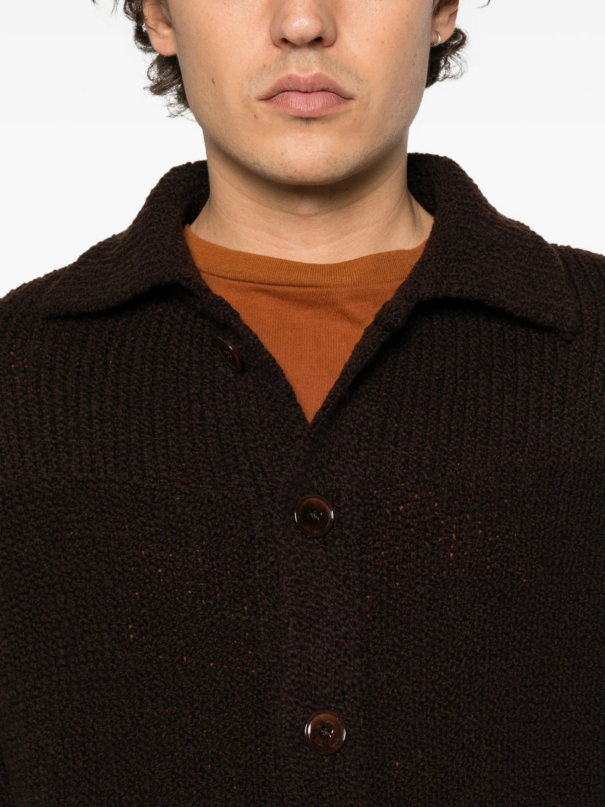 Daniele Fiesoli Cardigan e giacche in maglia da Uomo Daniele fiesoli, colore Marrone Marrone