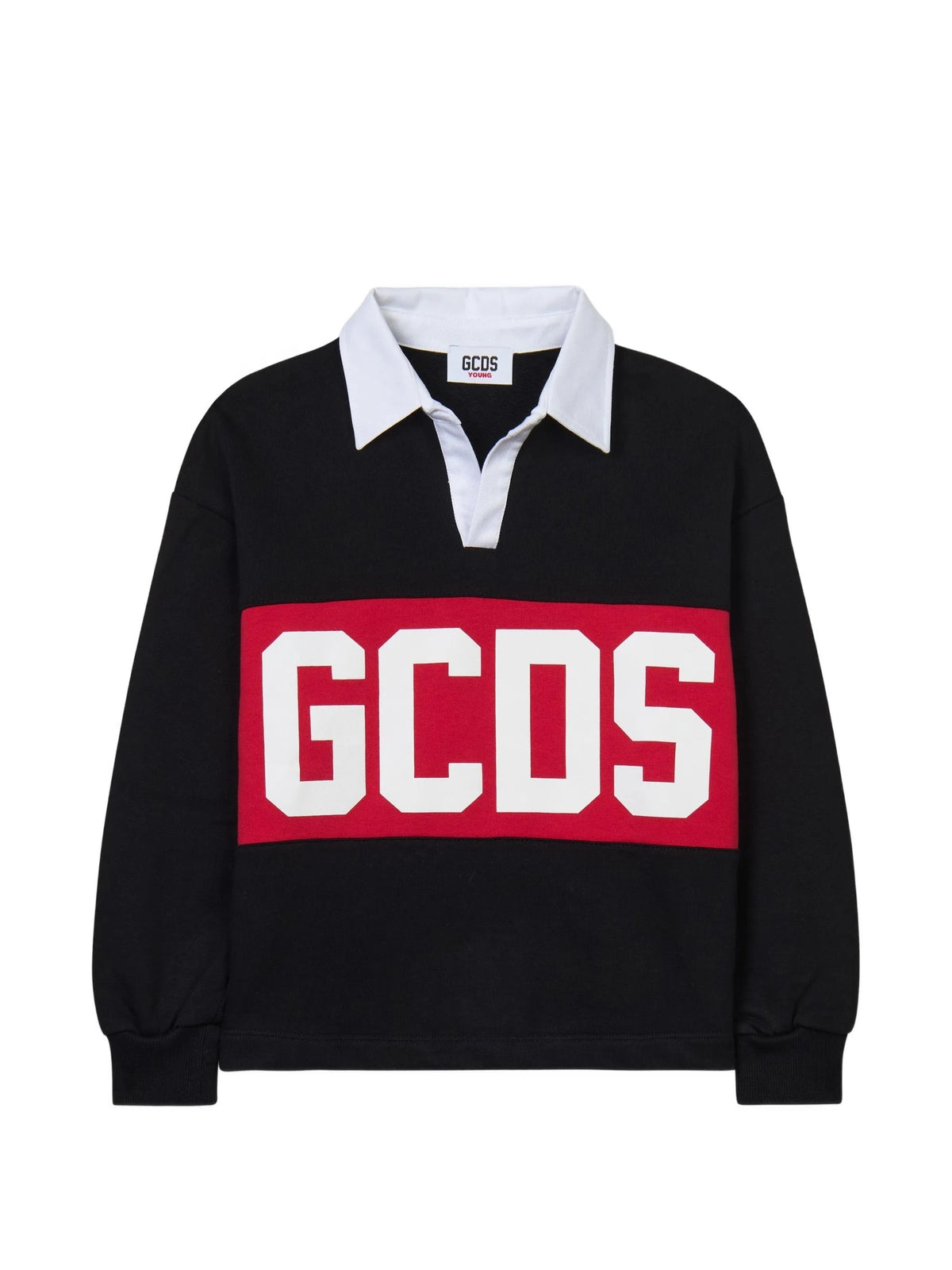 Gcds Polo maniche lunghe da Bambino Gcds, colore Nero Nero