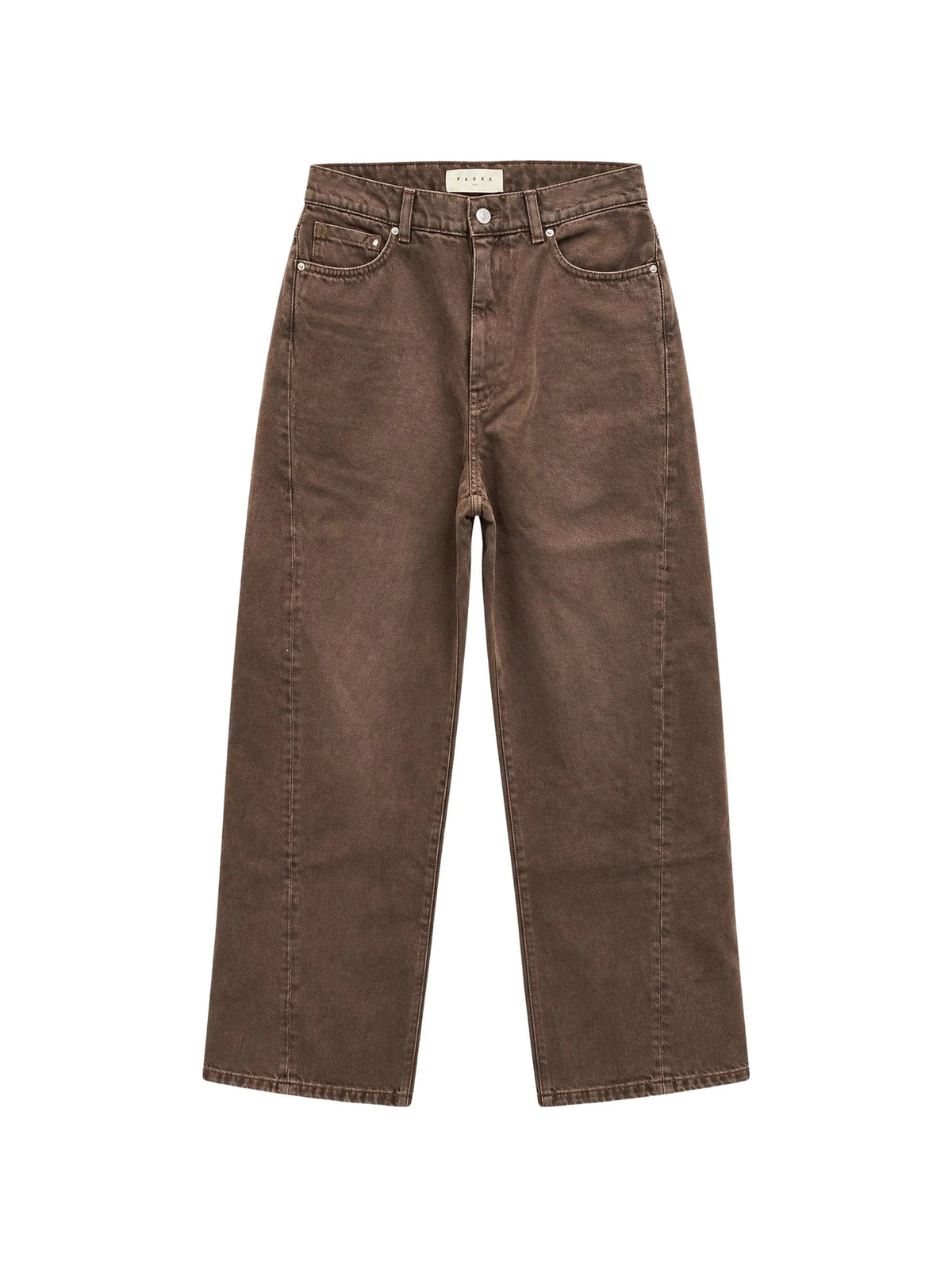 Paura Jeans cropped da Uomo Paura, colore Marrone Marrone