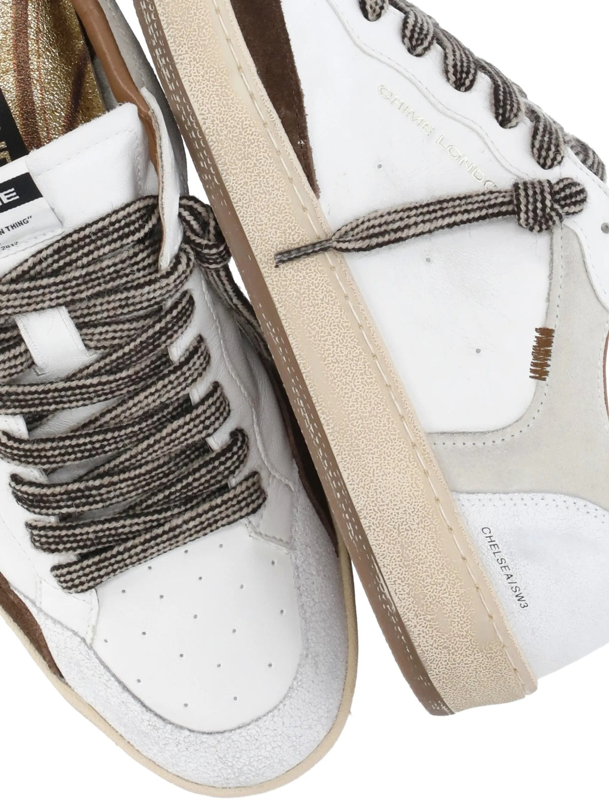 Crime London Sneakers da Uomo Crime london, colore Bianco Bianco