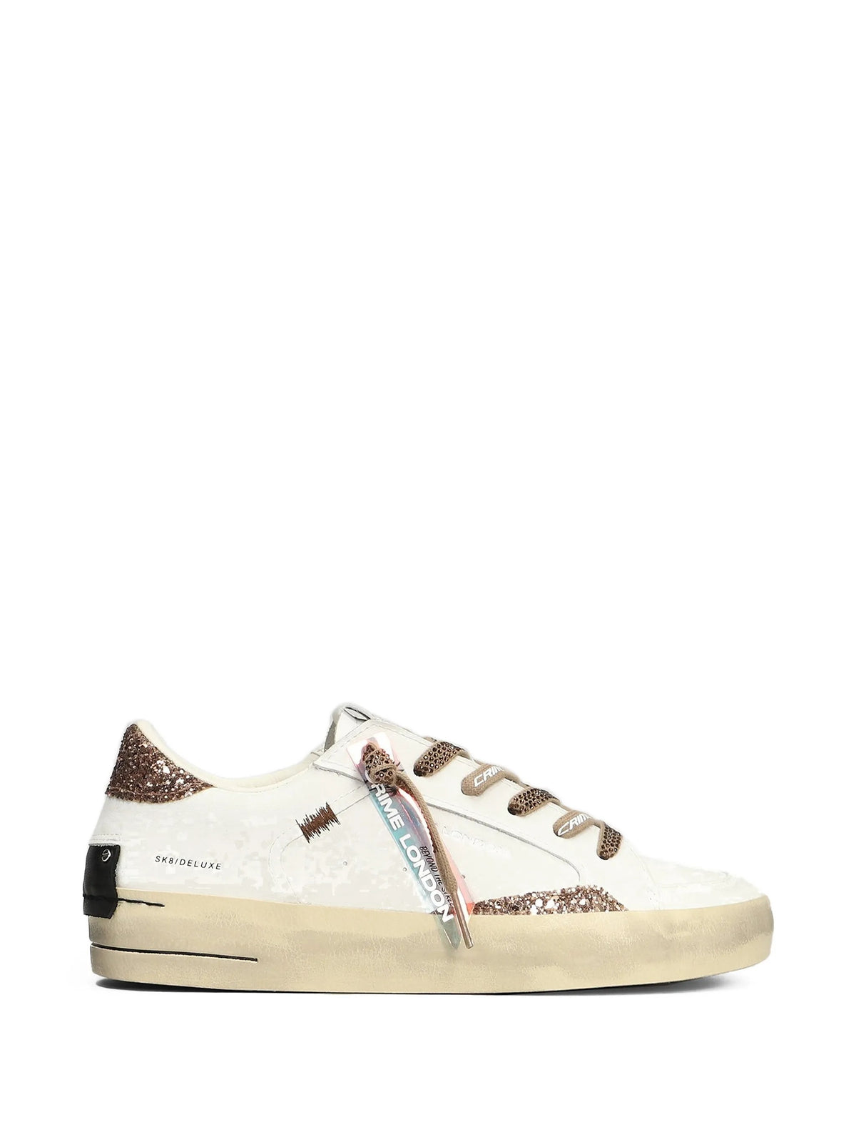 Crime London Sneakers da Donna Crime london, colore Bianco Bianco