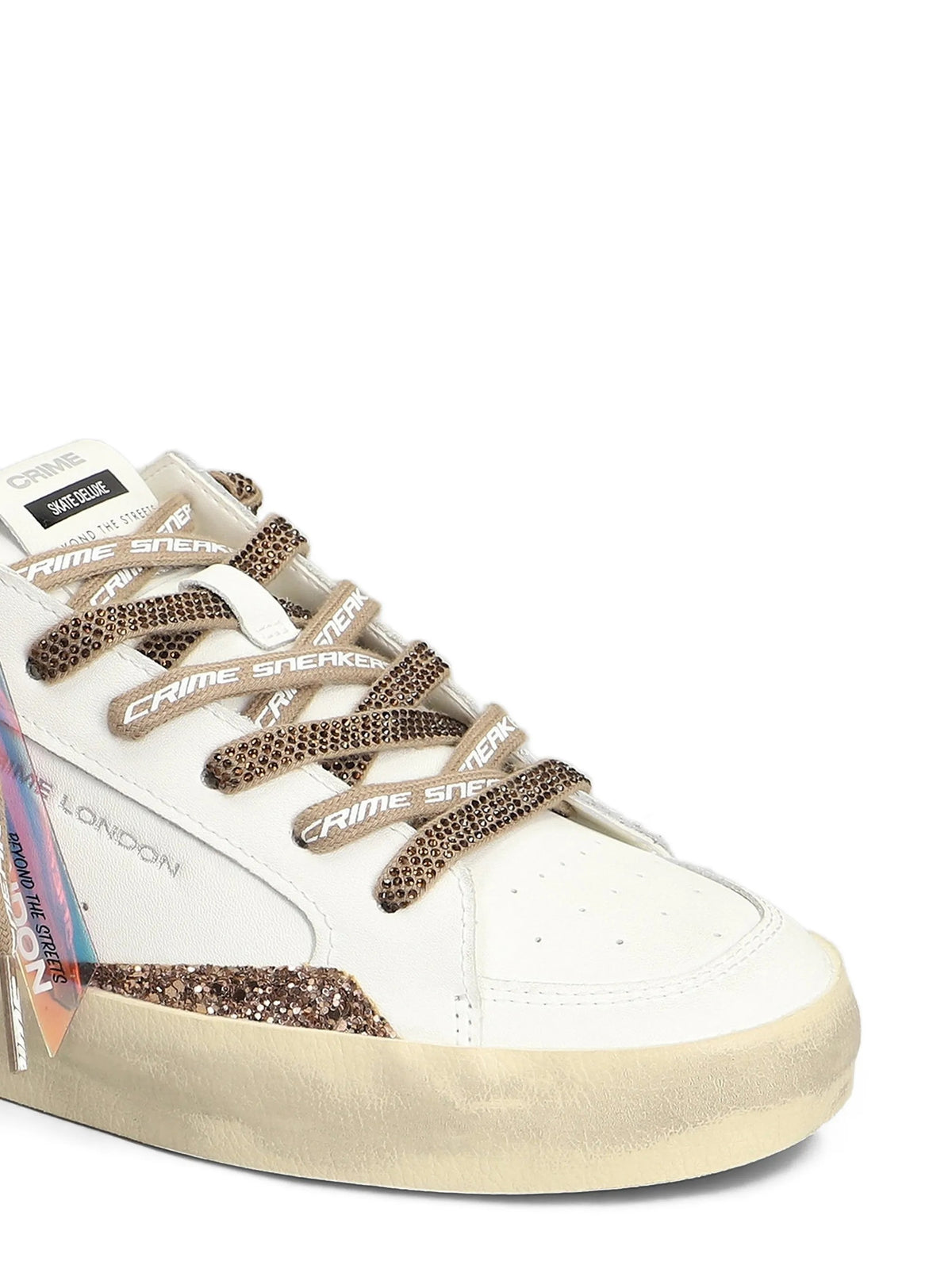 Crime London Sneakers da Donna Crime london, colore Bianco Bianco