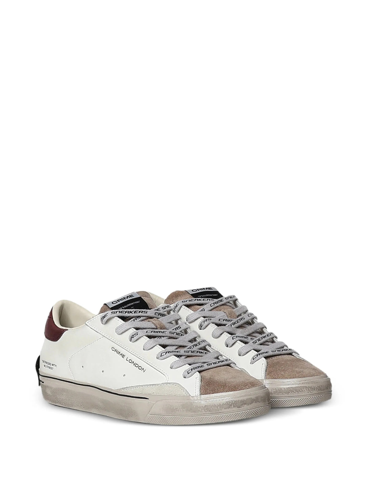 Crime London Sneakers da Uomo Crime london, colore Bianco Bianco