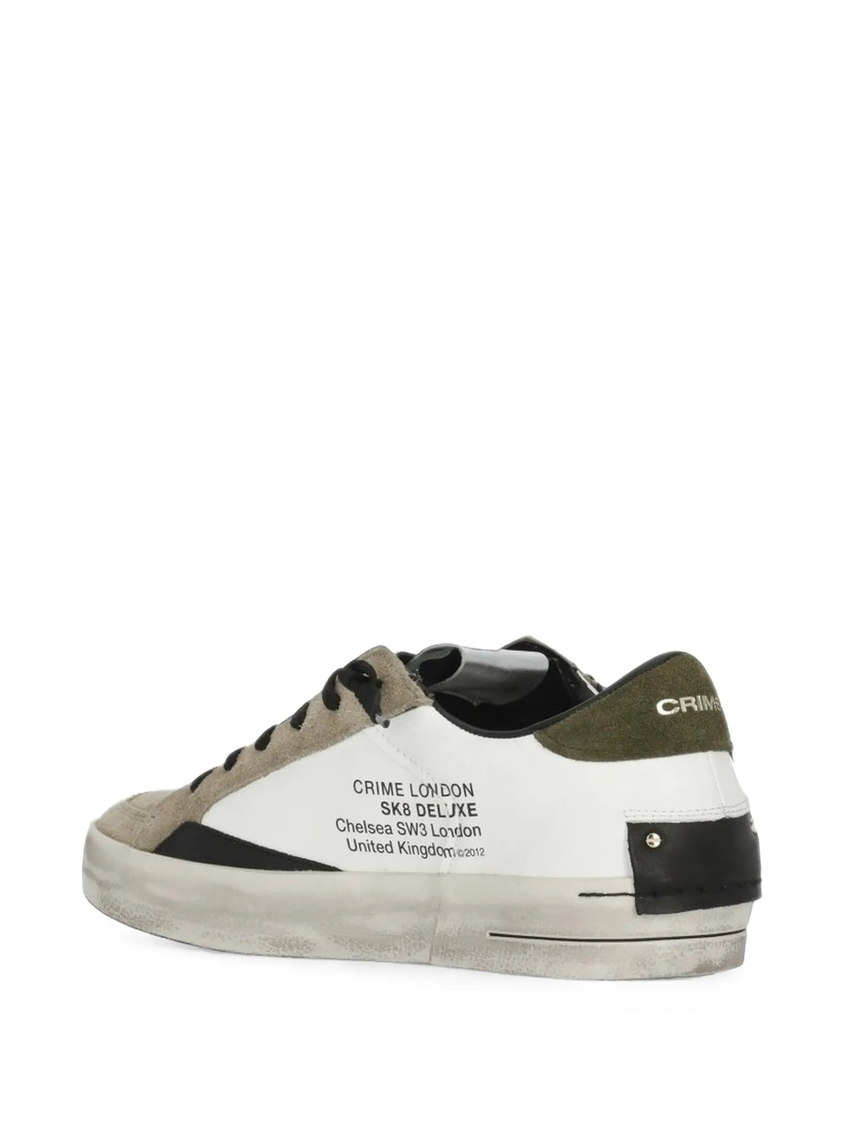 Crime London Sneakers da Uomo Crime london, colore Bianco Bianco