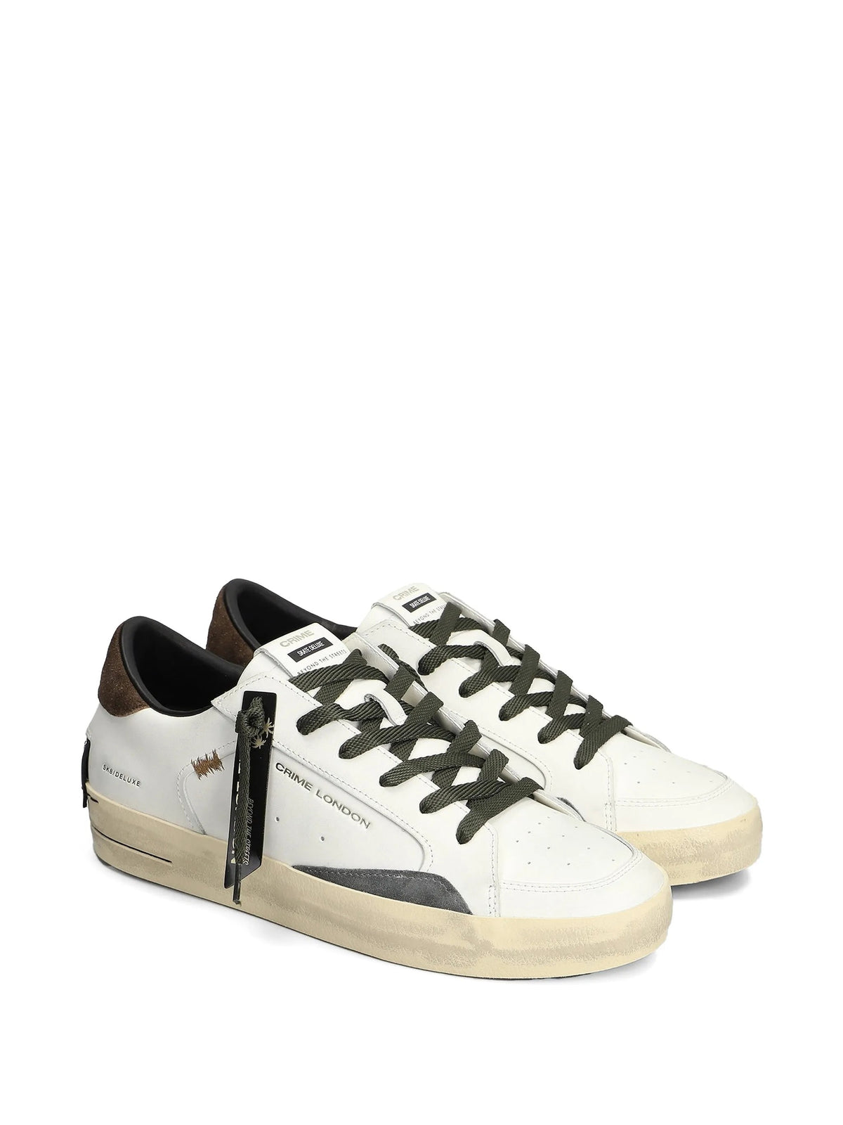 Crime London Sneakers da Uomo Crime london, colore Bianco Bianco