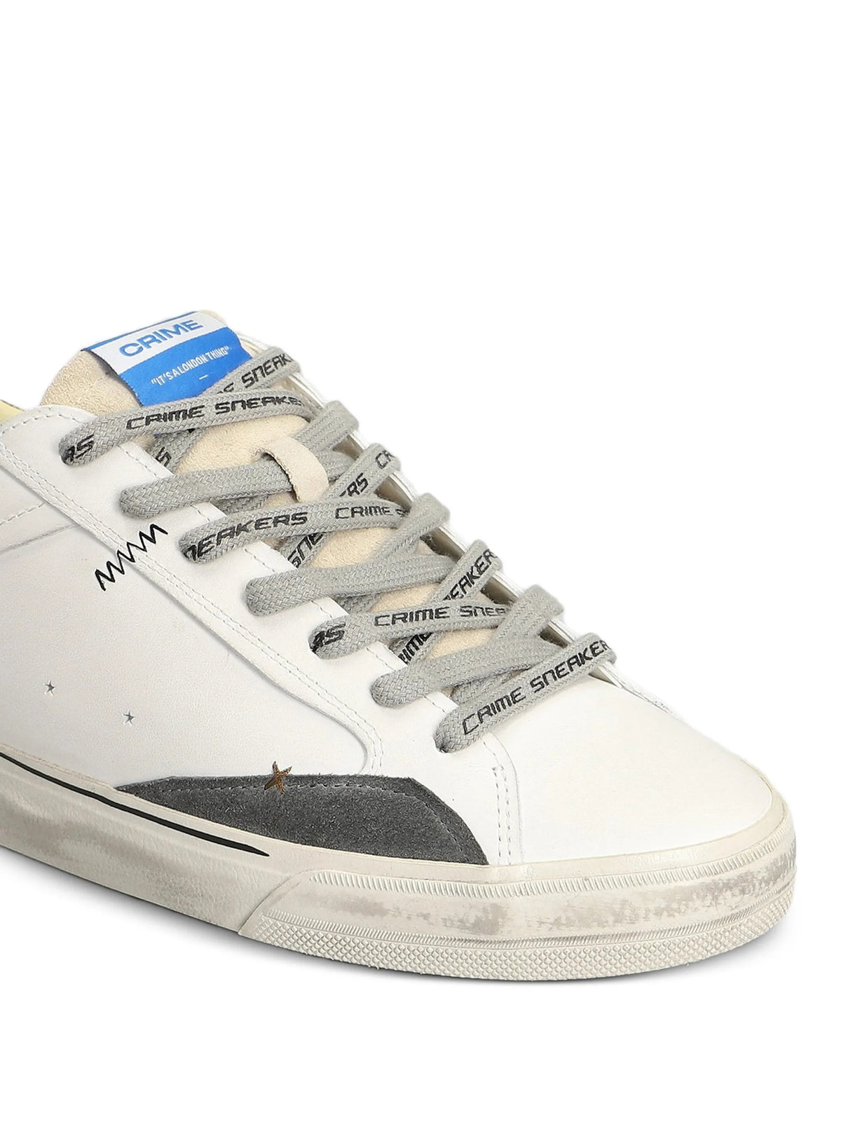 Crime London Sneakers da Uomo Crime london, colore Bianco Bianco