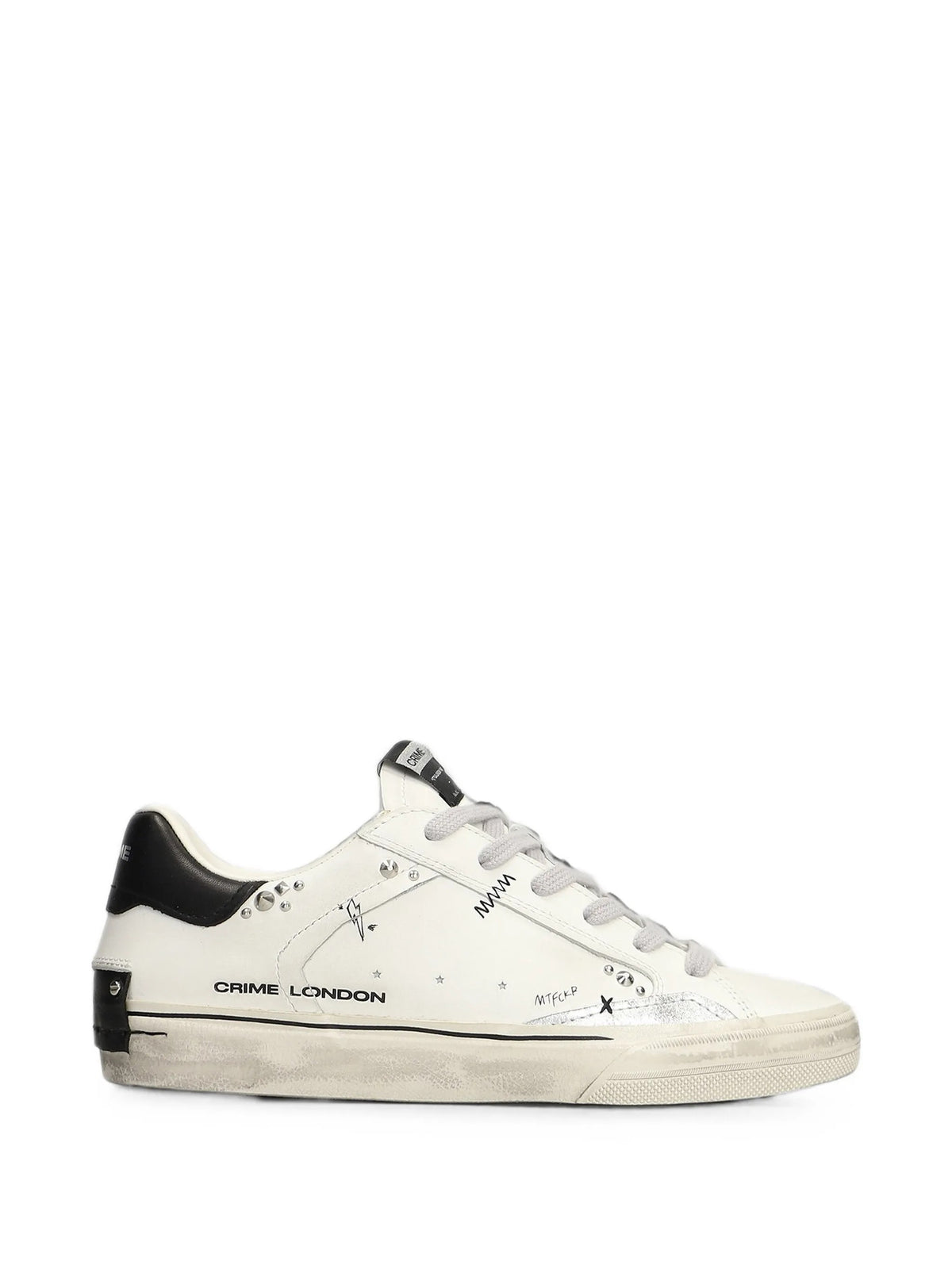 Crime London Sneakers da Donna Crime london, colore Bianco Bianco