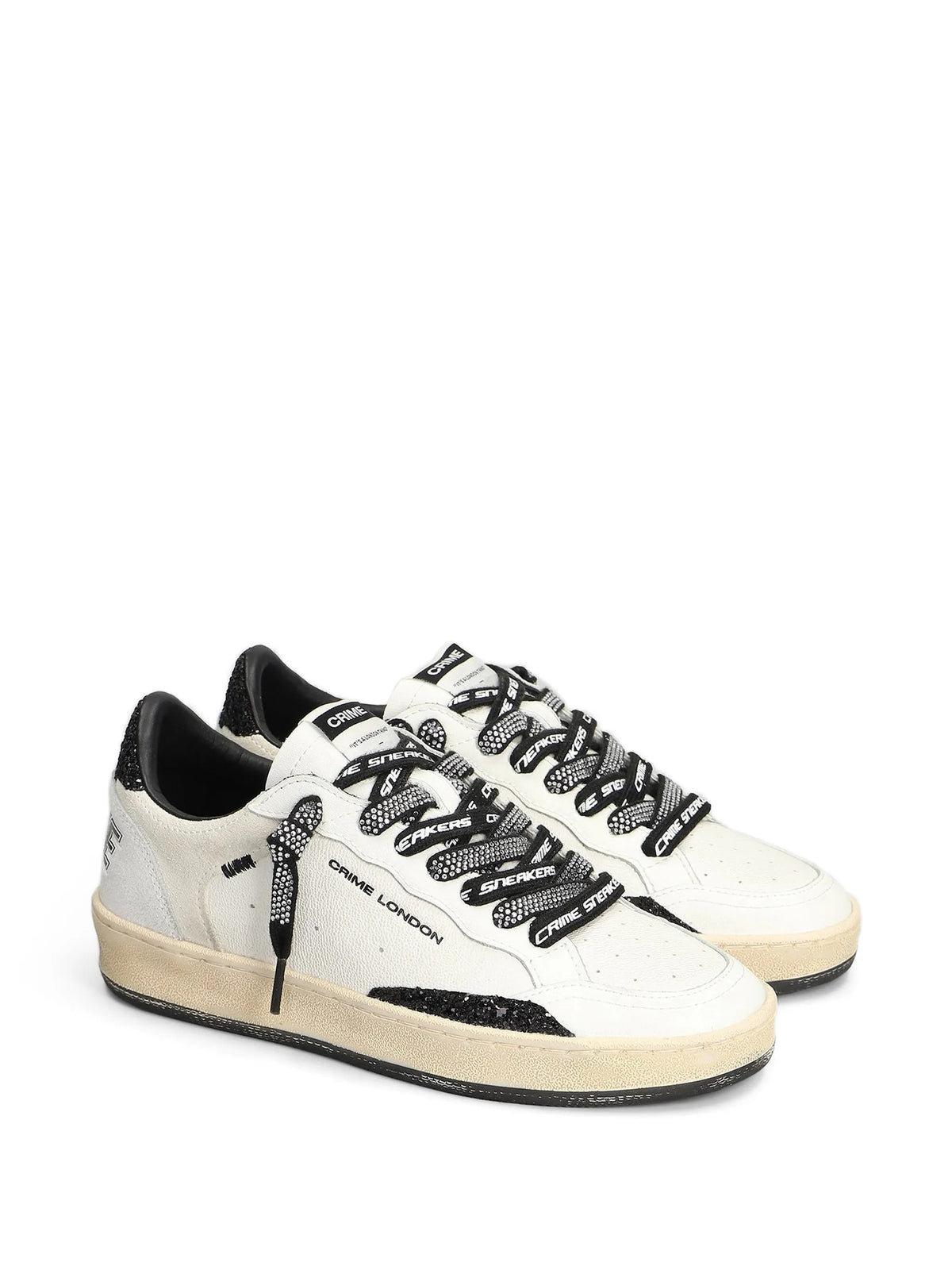 Crime London Sneakers da Donna Crime london, colore Bianco Bianco